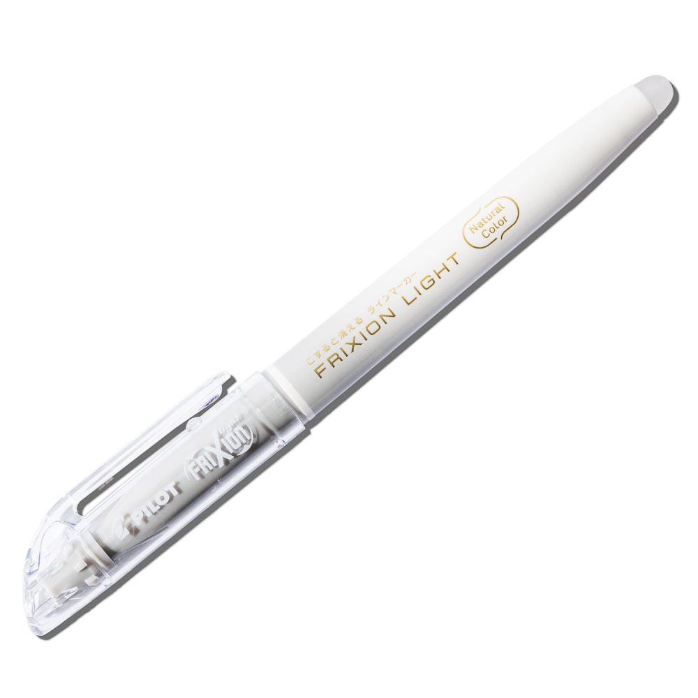 Pilot Frixion Light Highlighter, Grey, Cloth and Paper. Pen displayed on a white background.