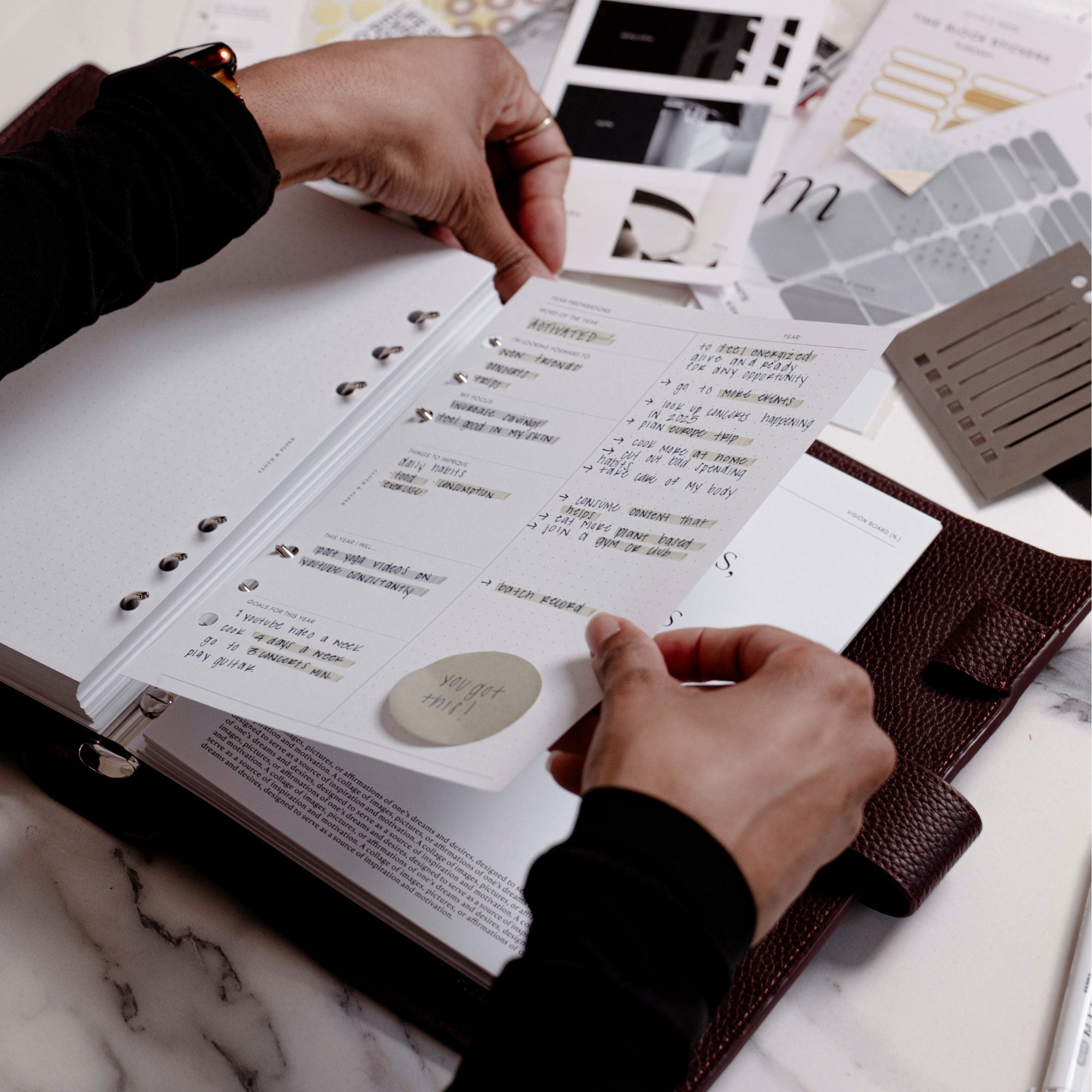 CLOTH & PAPER - LUXURY AESTHETIC PLANNERS, DIVIDERS, & INSERTS