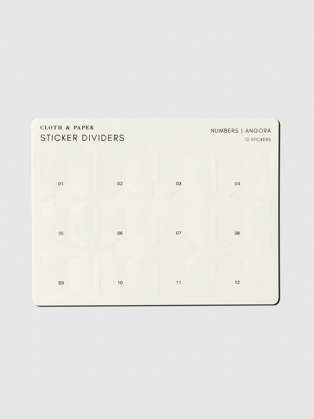 Sticker Deviders Planner Sticker Dividers | Cloth & Paper