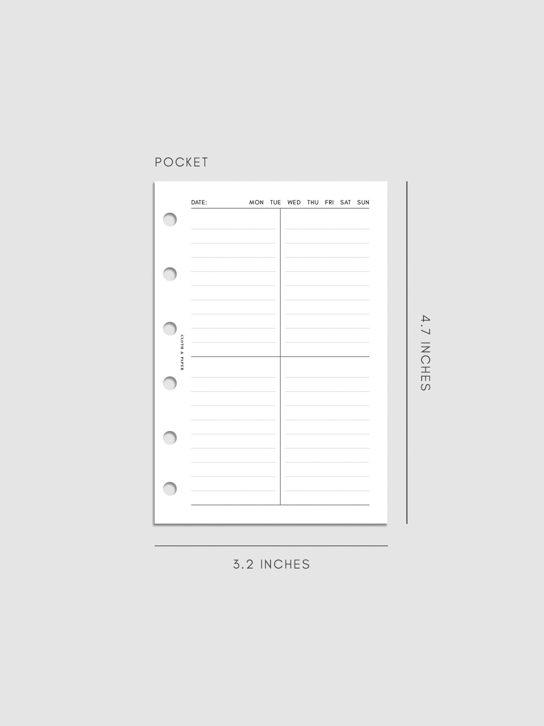 Digital mockup of inserts in Pocket.