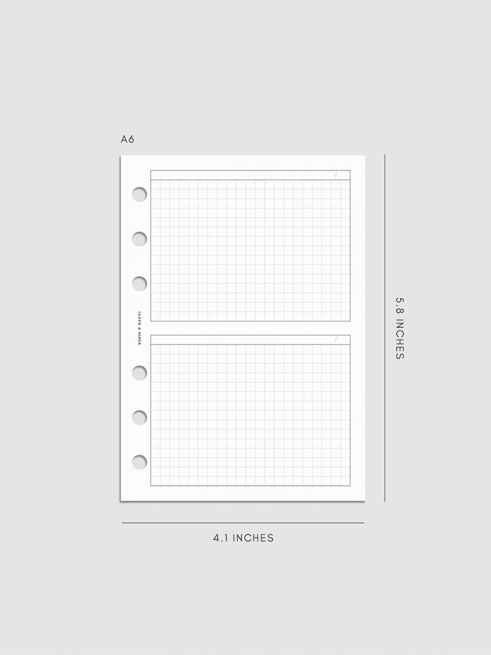 Quick Notes Planner Inserts | Cloth & Paper
