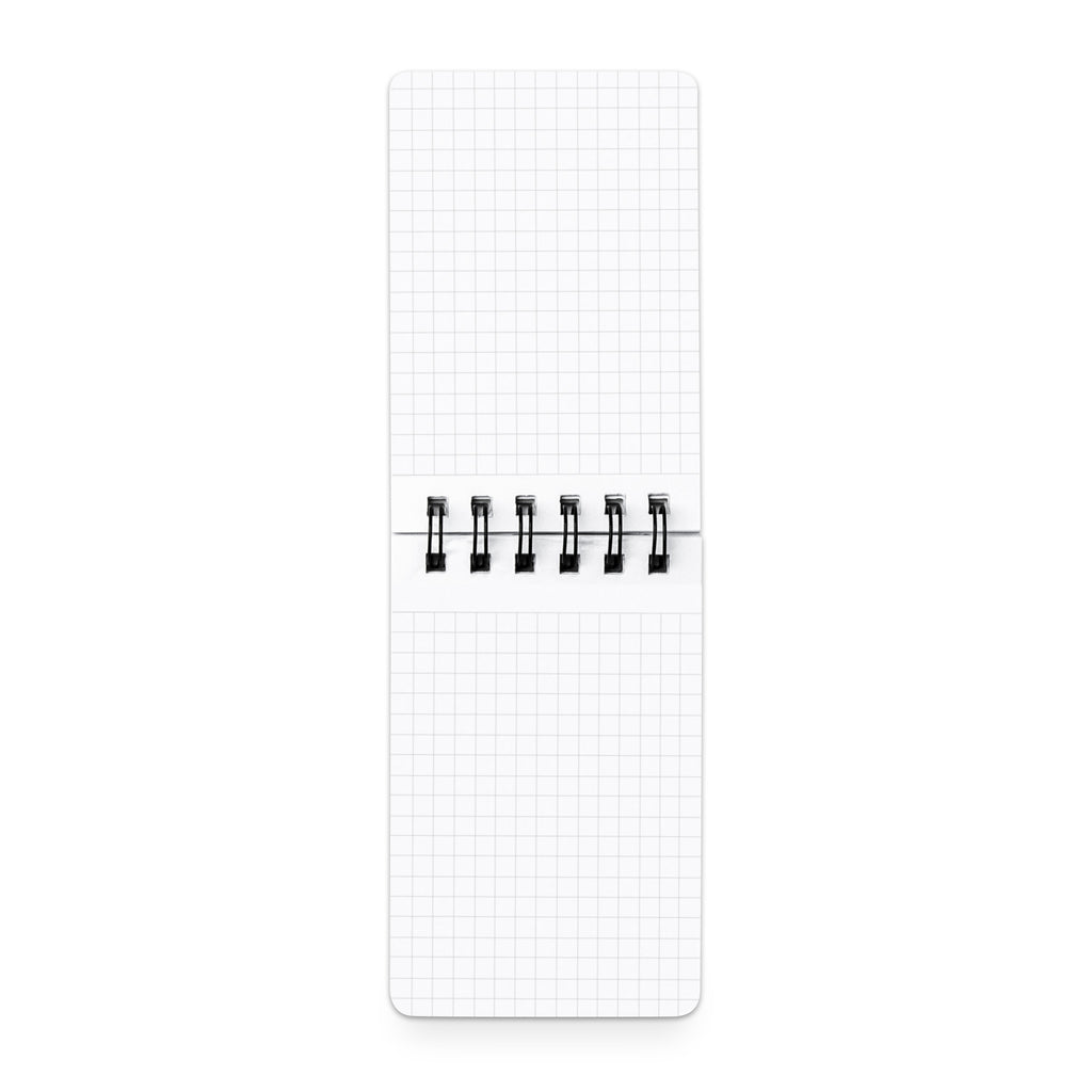 Graph notepad open on a white background.