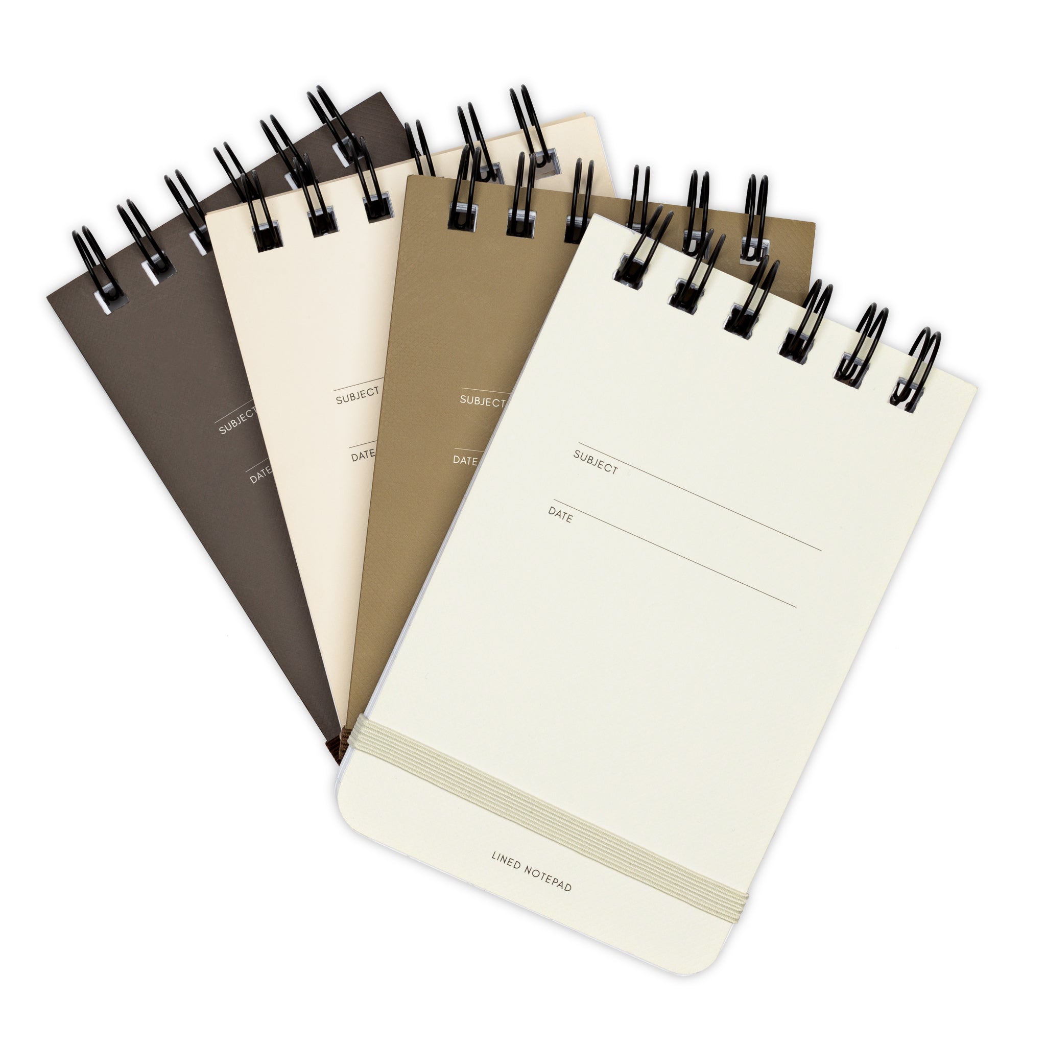 Lined & Blank Notebook Hardcover L 7colors / Spiral Notebook 