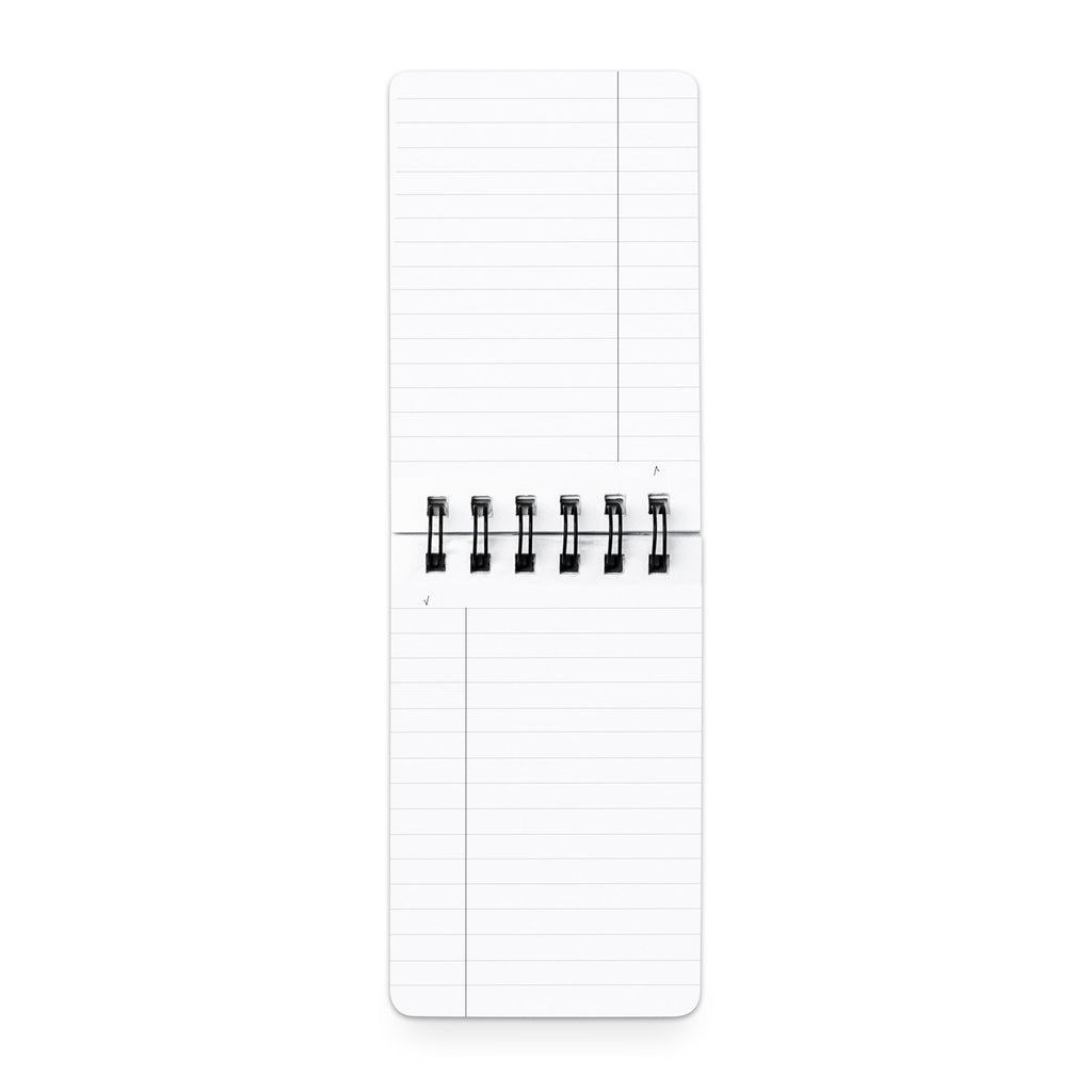 Task notepad open on a white background.