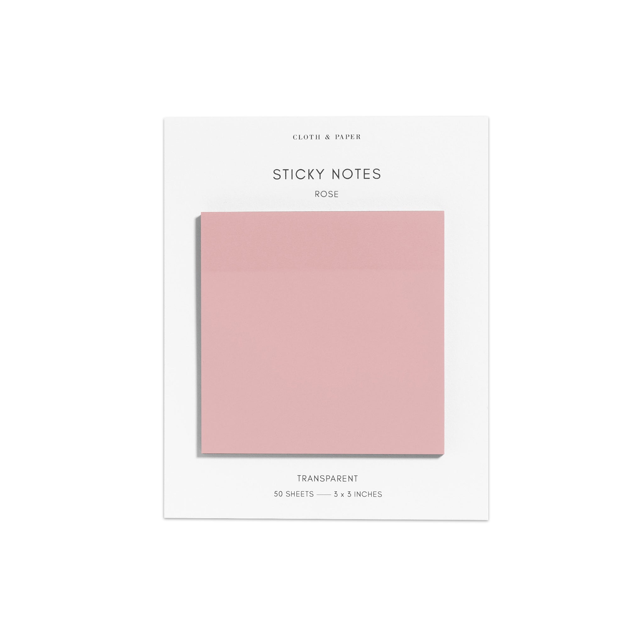 Transparent Sticky Notes | Cloth & Paper – CLOTH & PAPER