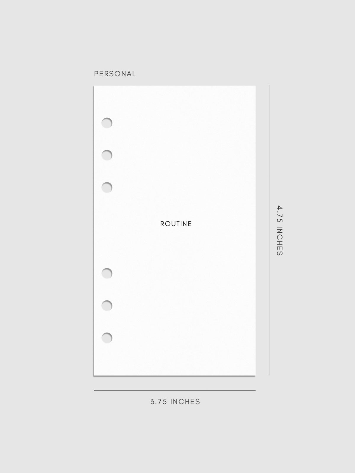 Routine Builder Planner Inserts | Cloth & Paper