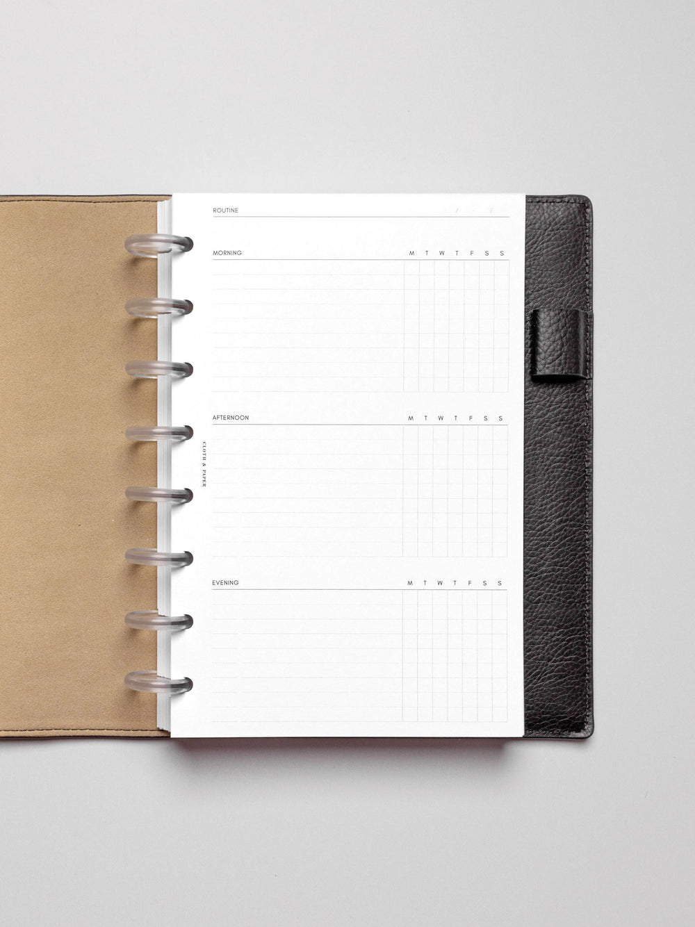 Routine Builder Planner Inserts | Cloth & Paper