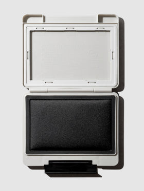 Shachihata Forecoat Stamp, Cloth and Paper. Stamp displayed open on a neutral background.