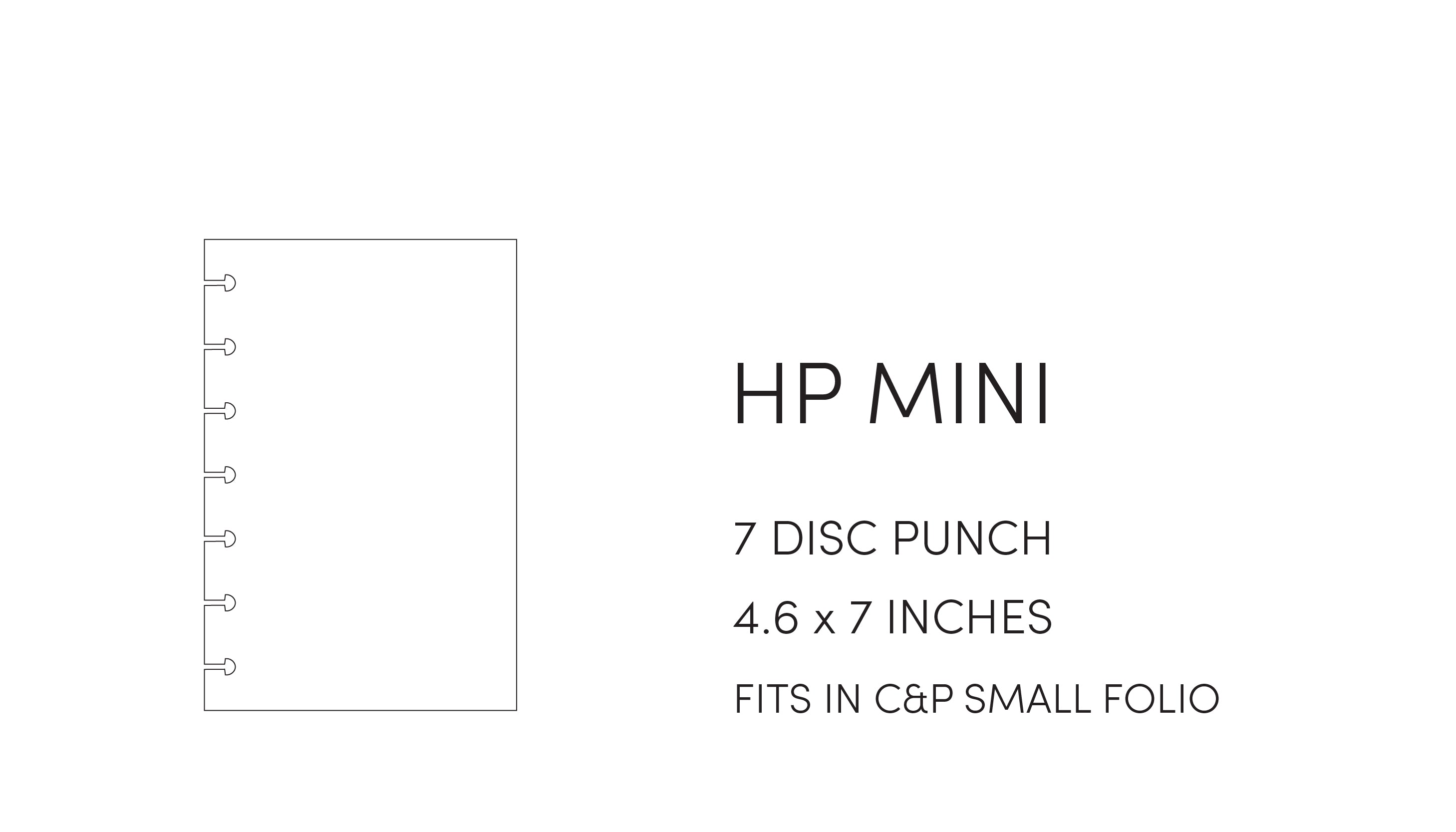 Cloth and Paper size guide - HP Mini - 4.6 x 7 inches