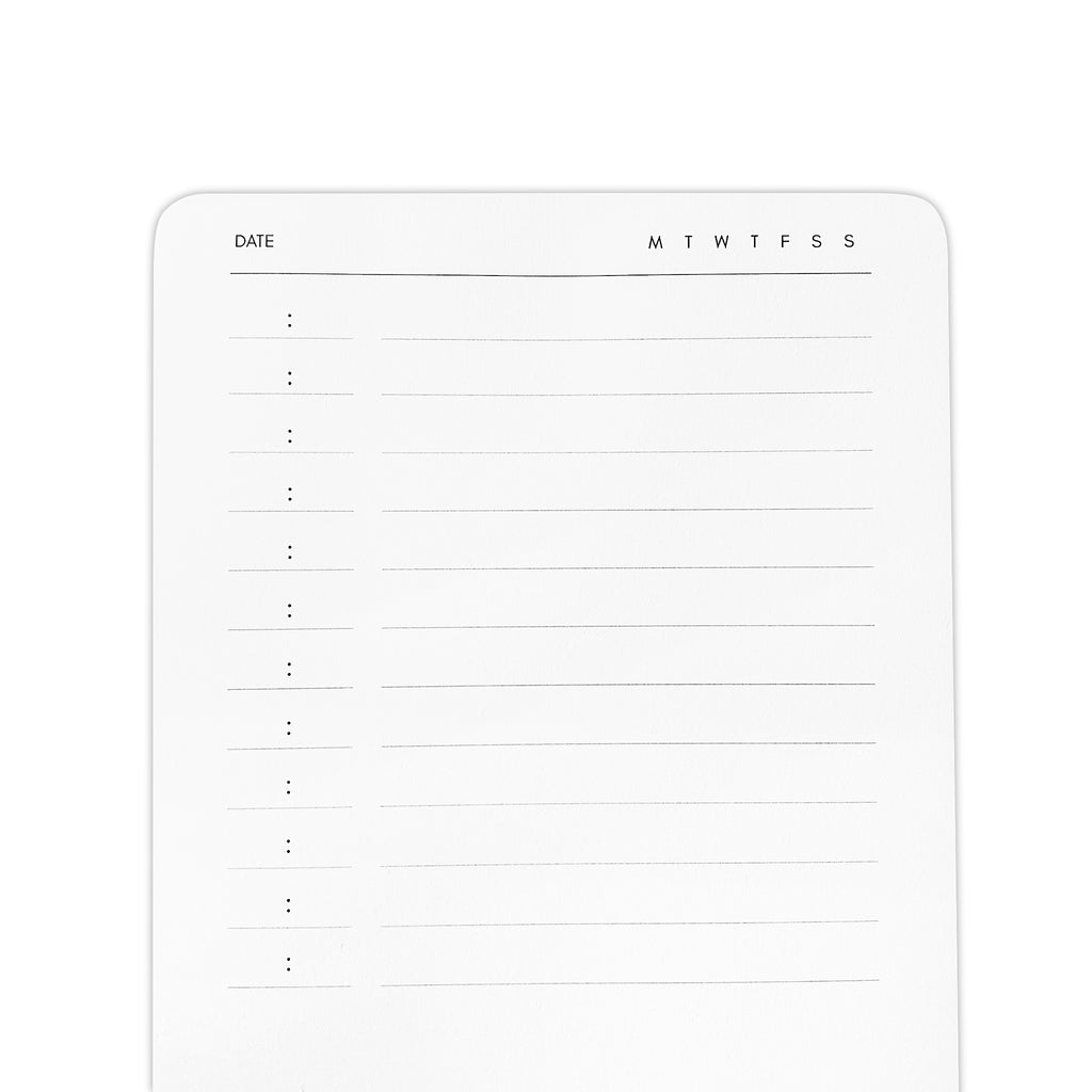 Close up Small Schedule Notepad