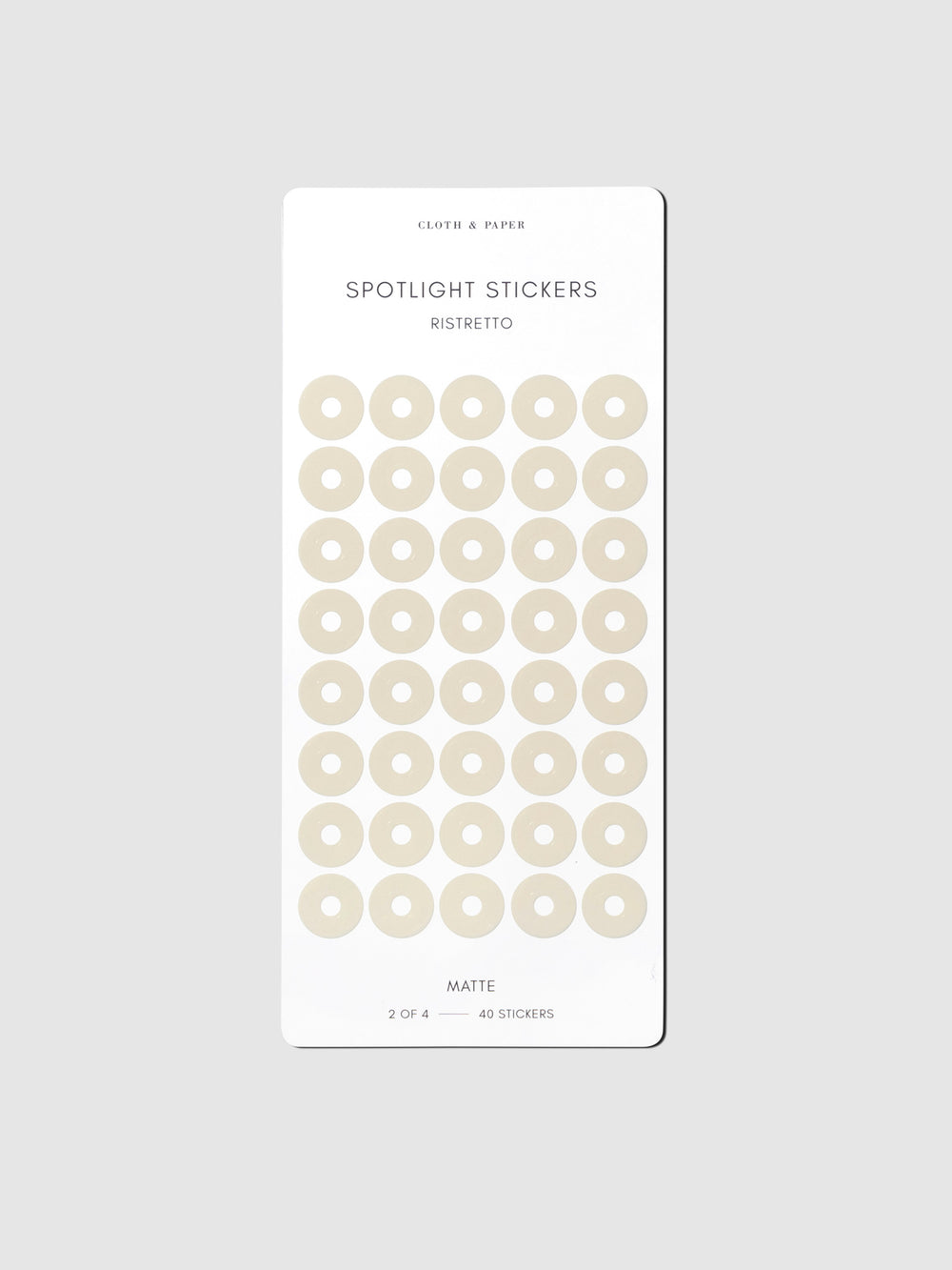 Spotlight Planner Stickers Stickers | Small | Cloth & Paper