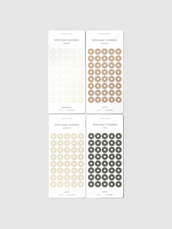 Spotlight Planner Stickers Stickers | Small | Cloth & Paper