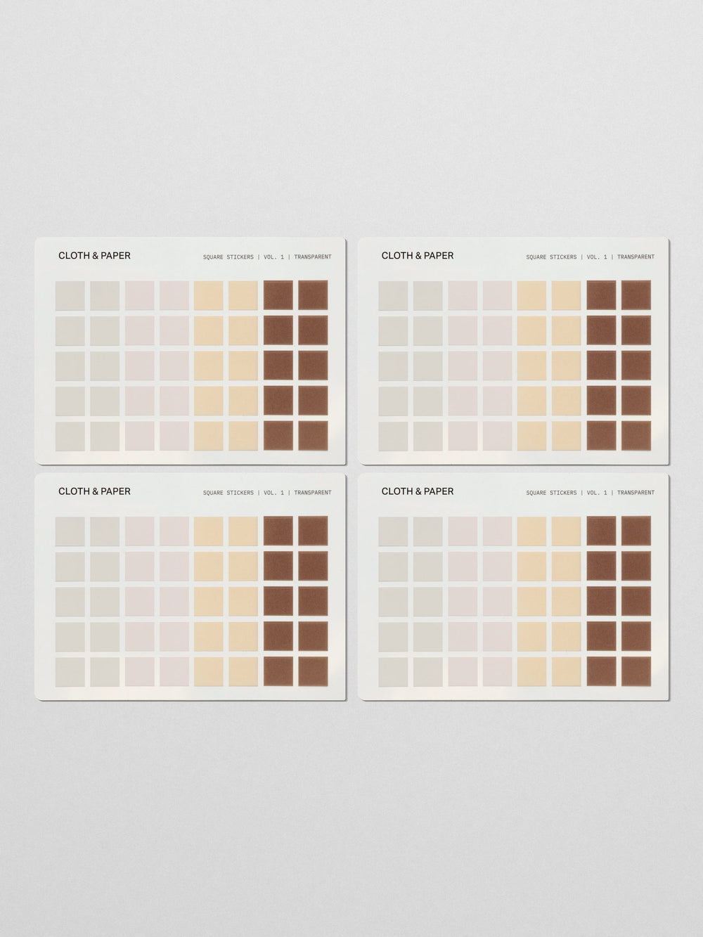 Square Stickers | Cloth & Paper