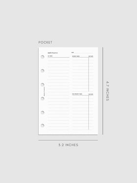 Digital mockup of insert in Pocket sizing.