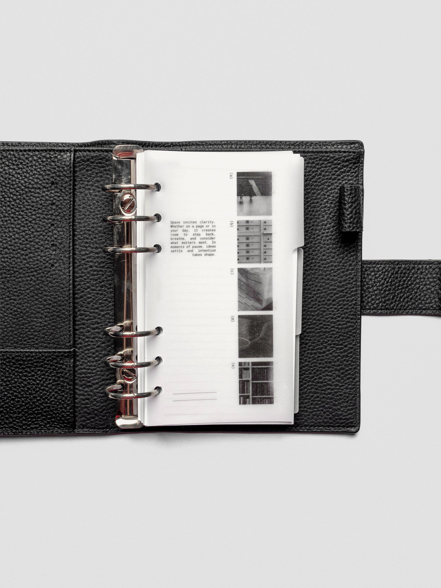 Personal-size Editorial Vellum Dividers Vol. 2 displayed flat with planner inserts.