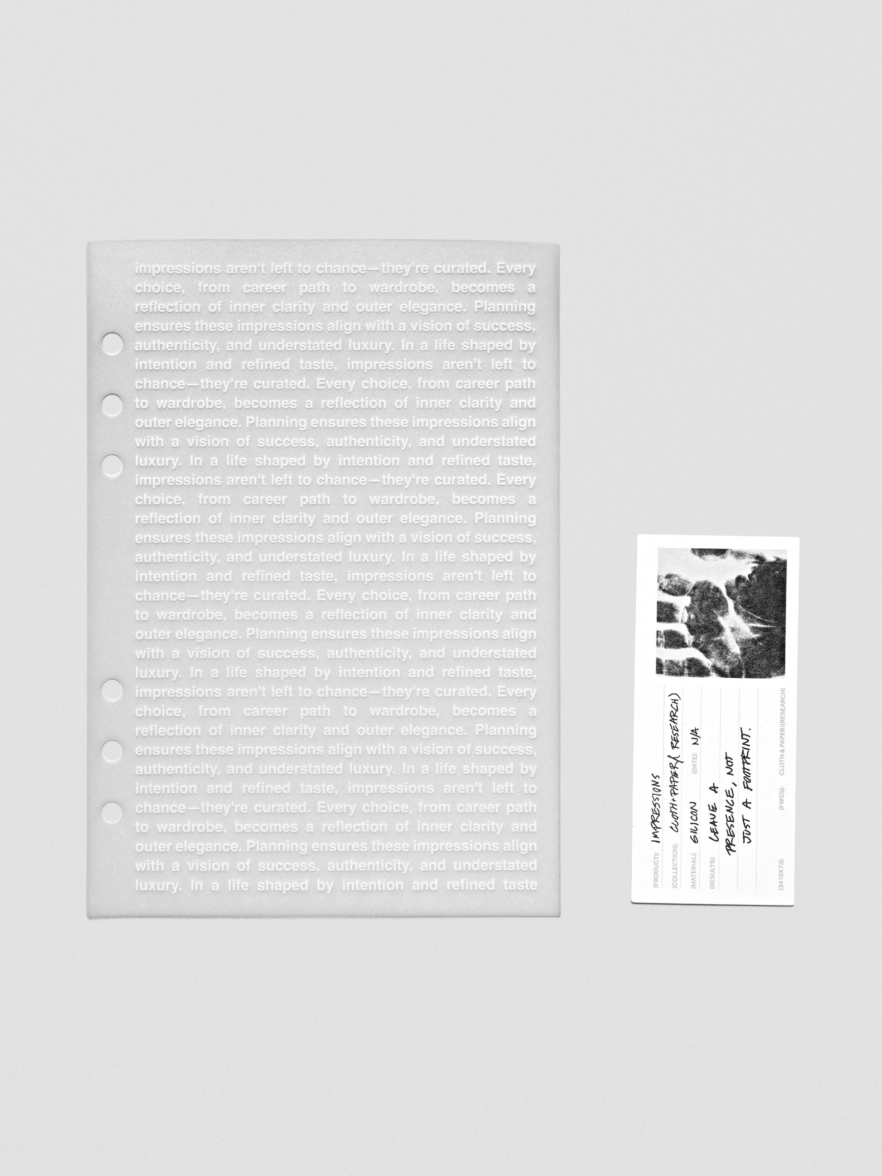 A5 Impressions Dashboard from the Confidential Collection displayed flat on a neutral background.