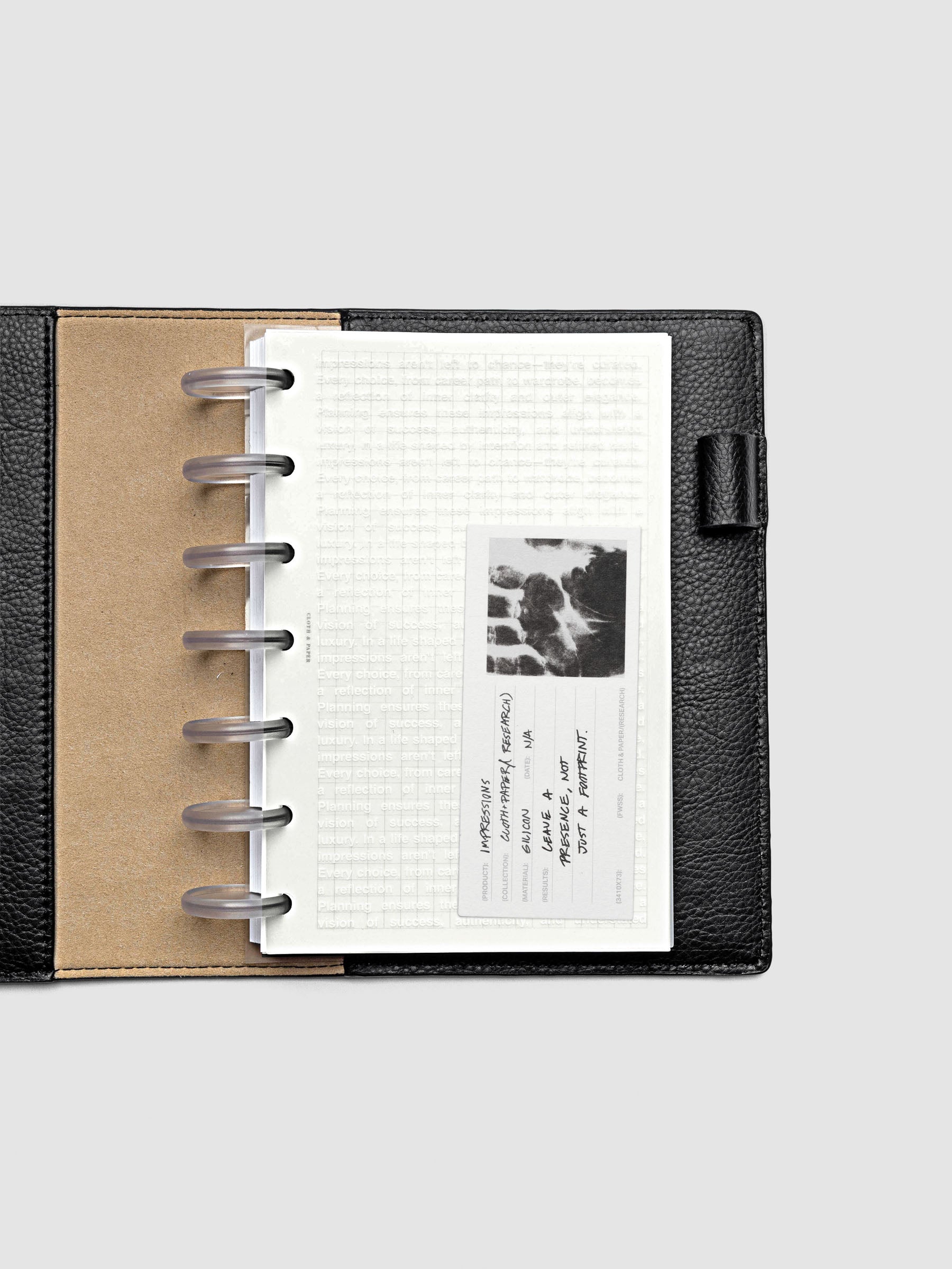 Close-up of the Impressions Dashboard in HP Mini size highlighting its layered abstract pattern.