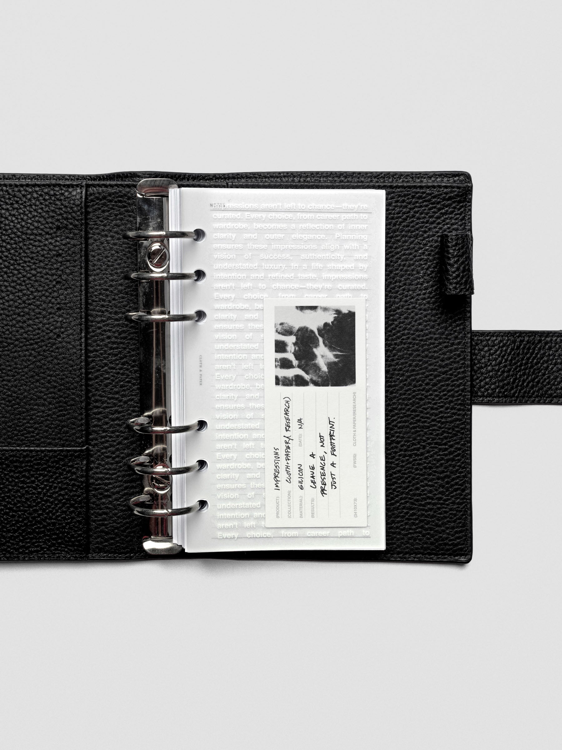 Personal-size Impressions Dashboard styled flat with minimal desk accessories.