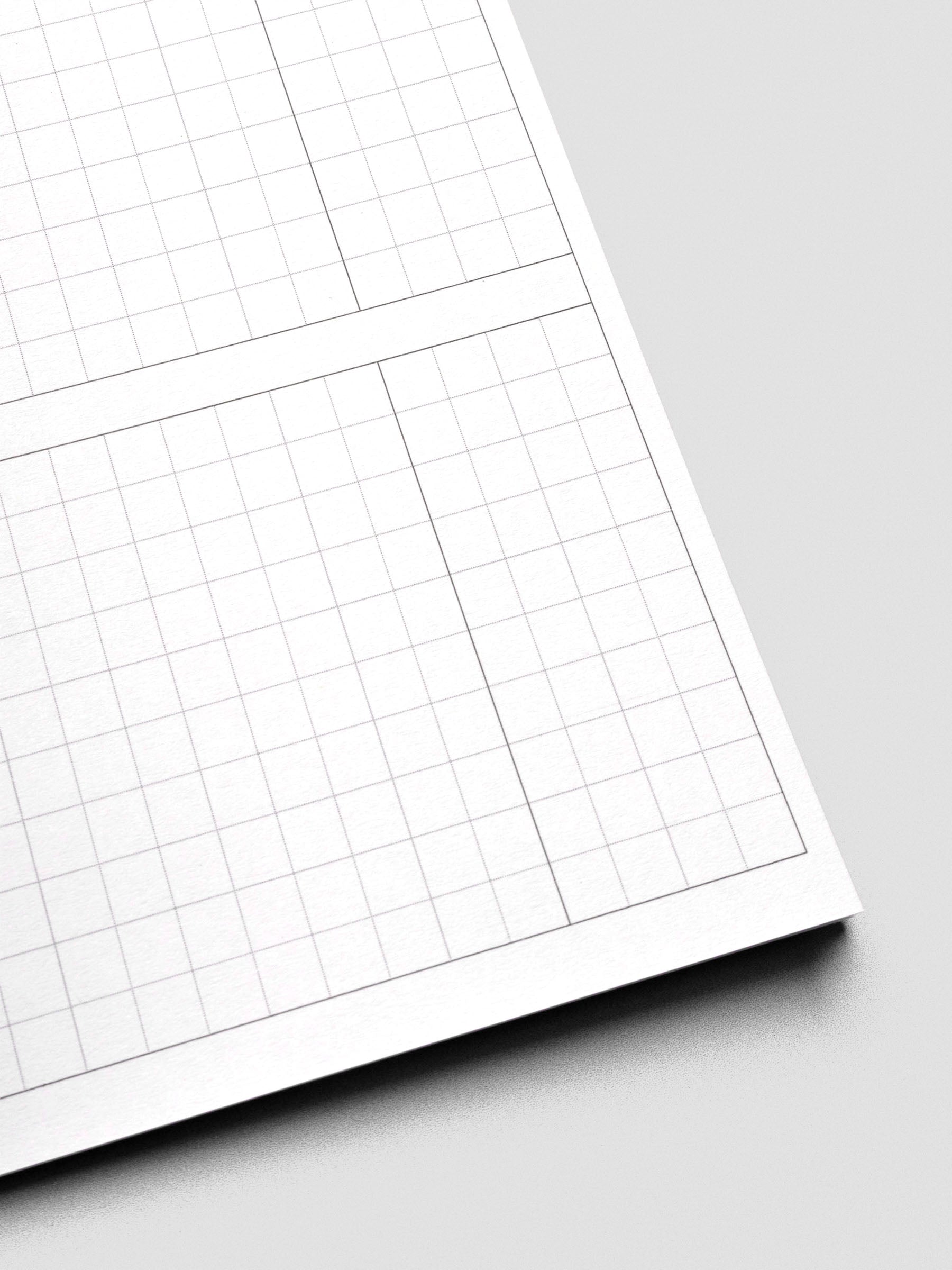 Interior spread of Kanban Method notebook showing multiple columns.