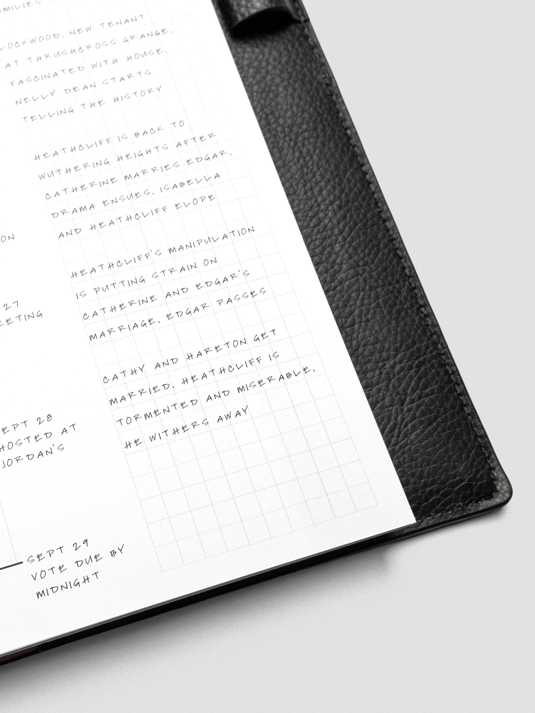 Stacked Half Letter Process Notes Inserts showing minimal, structured design.