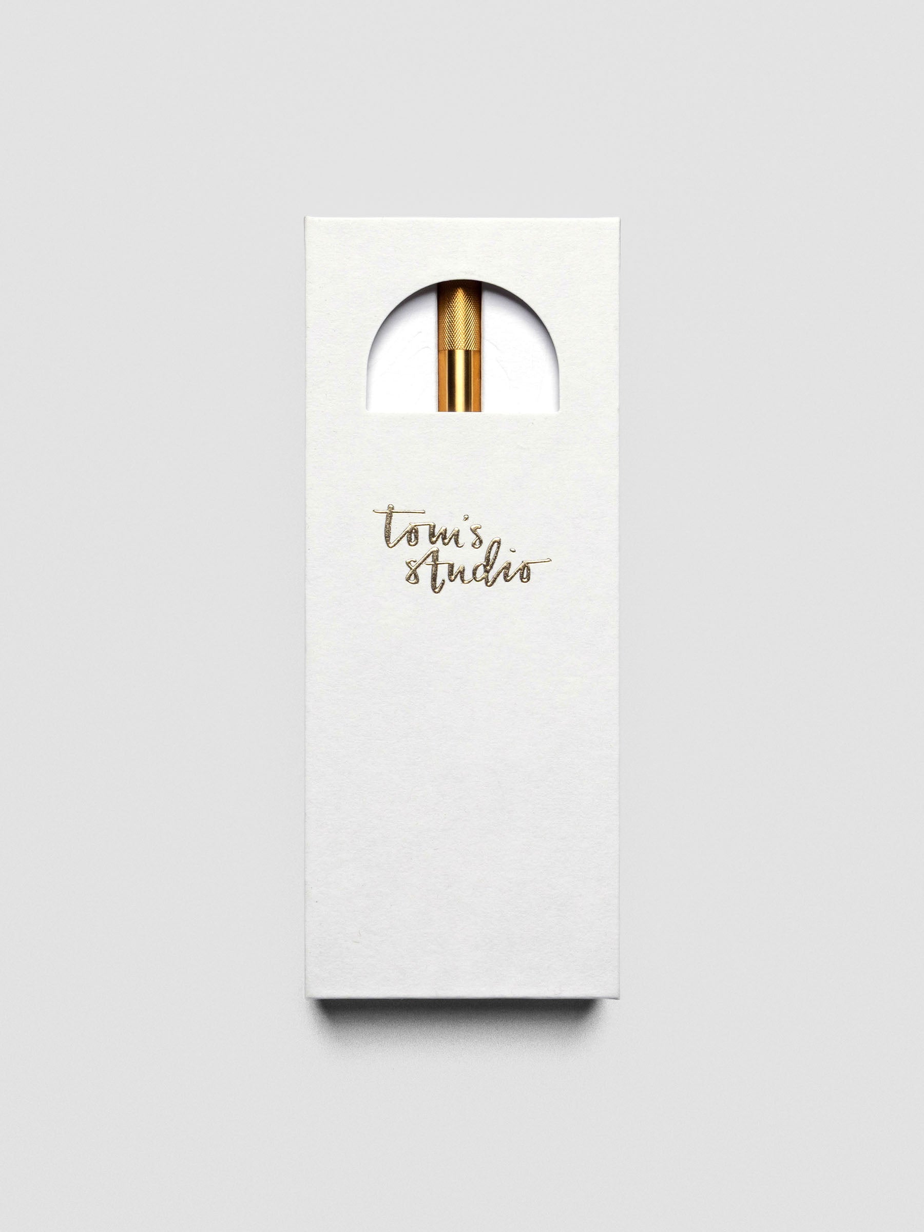 Brass Lumos Pro Duo Tip Pen Lumos Pro Single Tip Pen, shown in packaging.