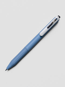 Zebra Sarasa Chill gel pen in Blue with solid barrel on white background.