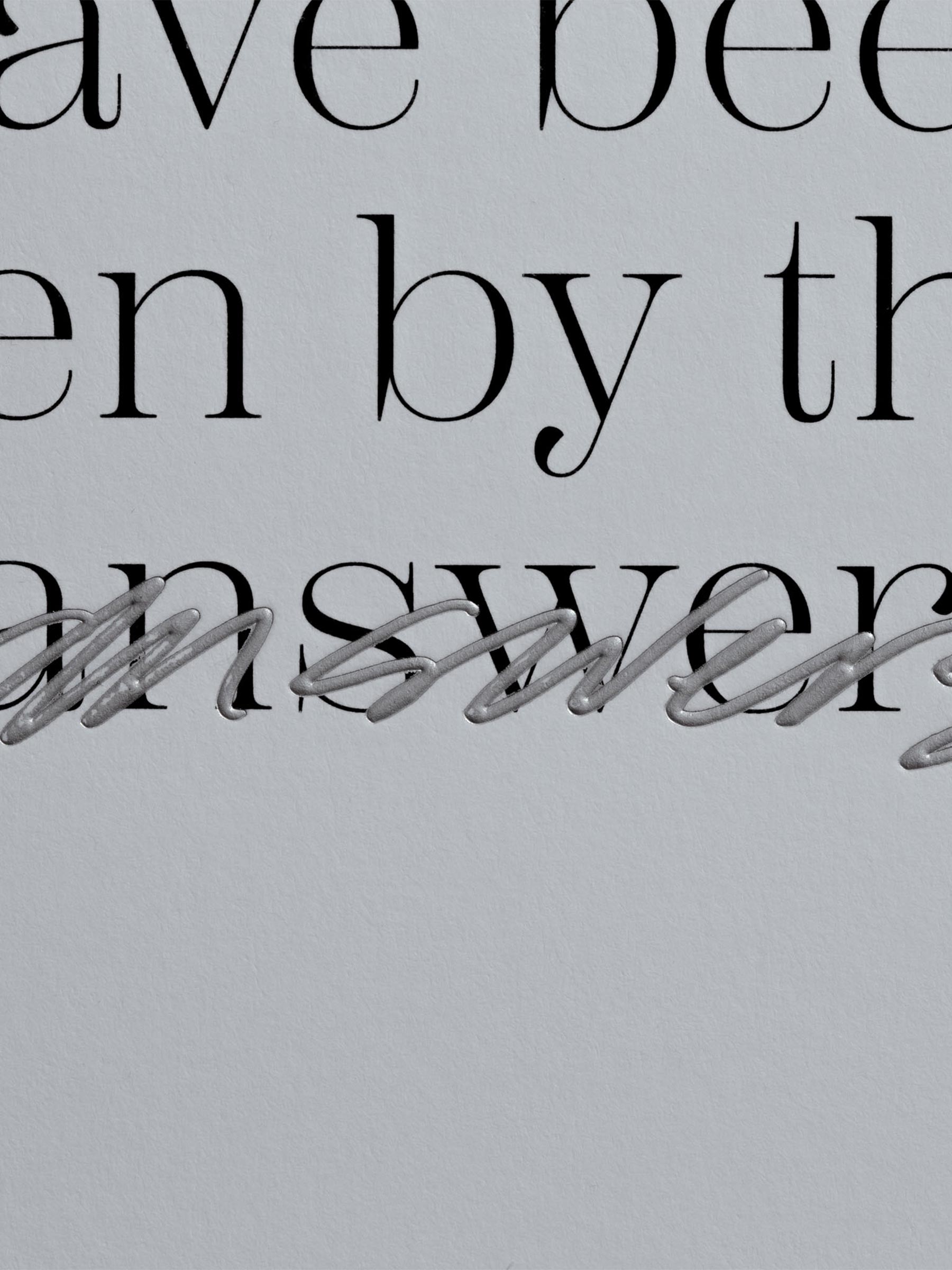 Dashboard in use inside a leather planner. The lighting highlights the spot gloss so it appears shiny with a raised texture.