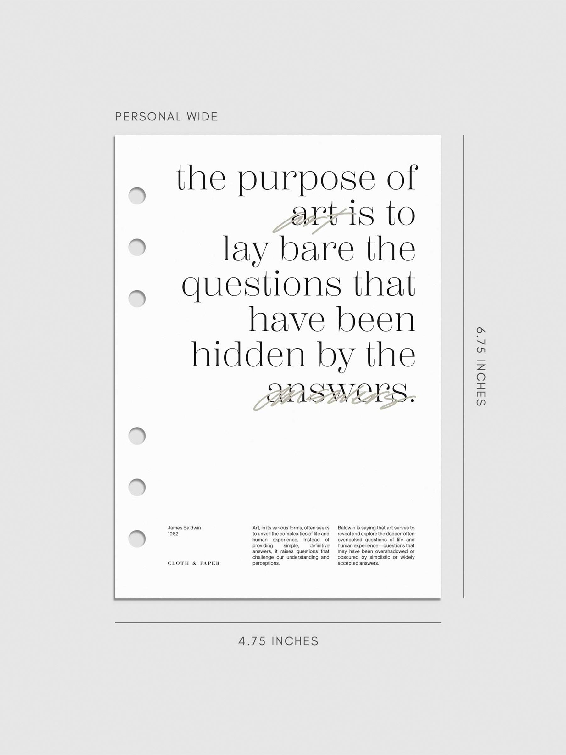 Digital mockup of dashboard in Personal Wide. 