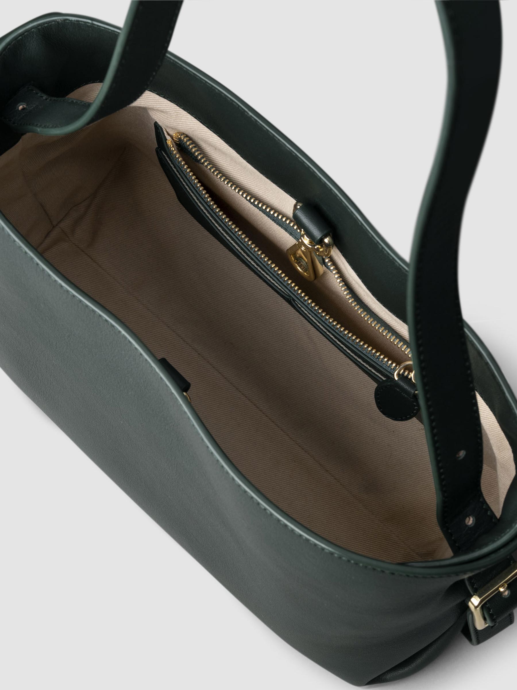 Bag shown from above, empty. Color shown is Salamanca.