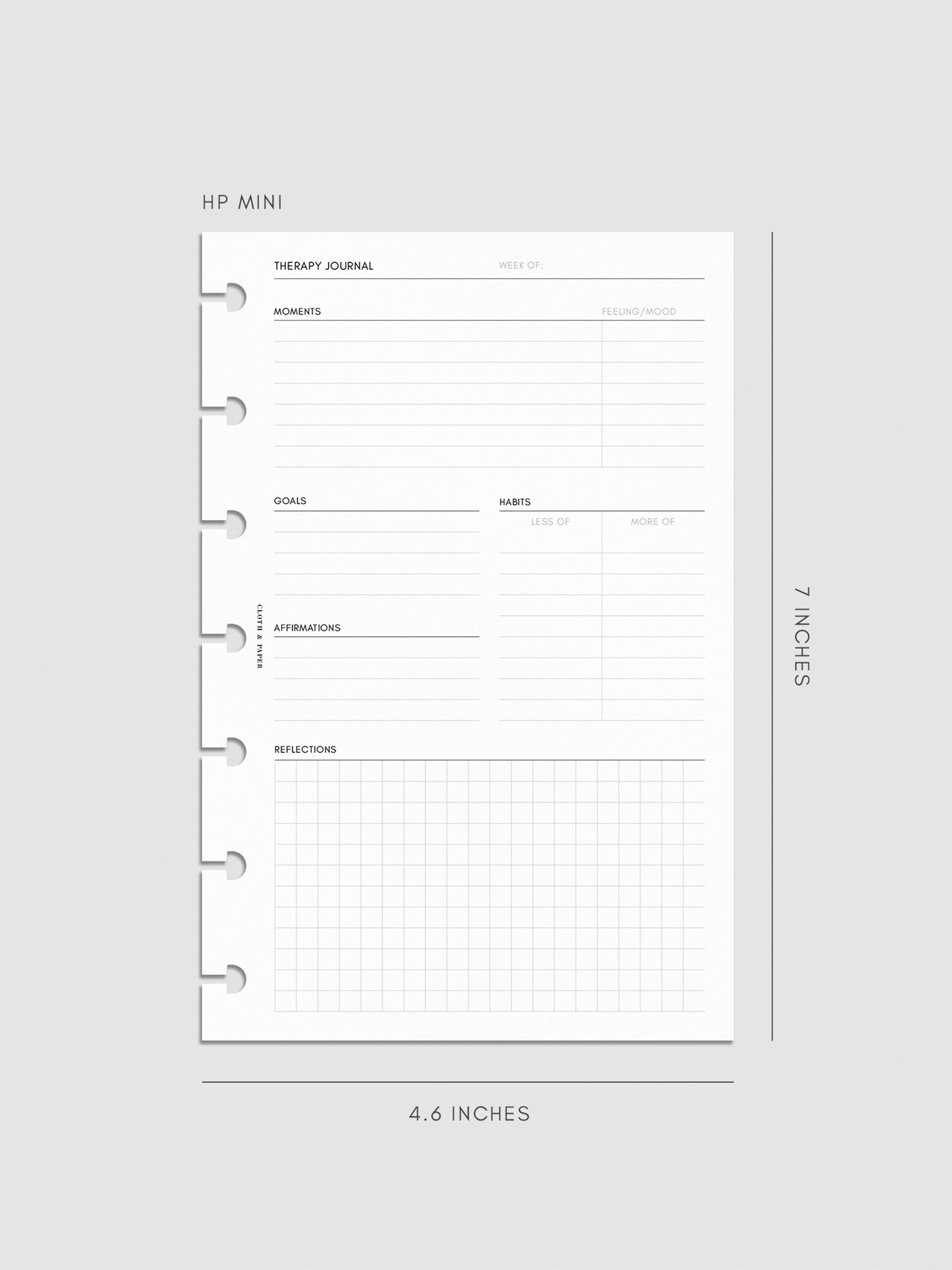 Digital mockup of insert in HP Mini.
