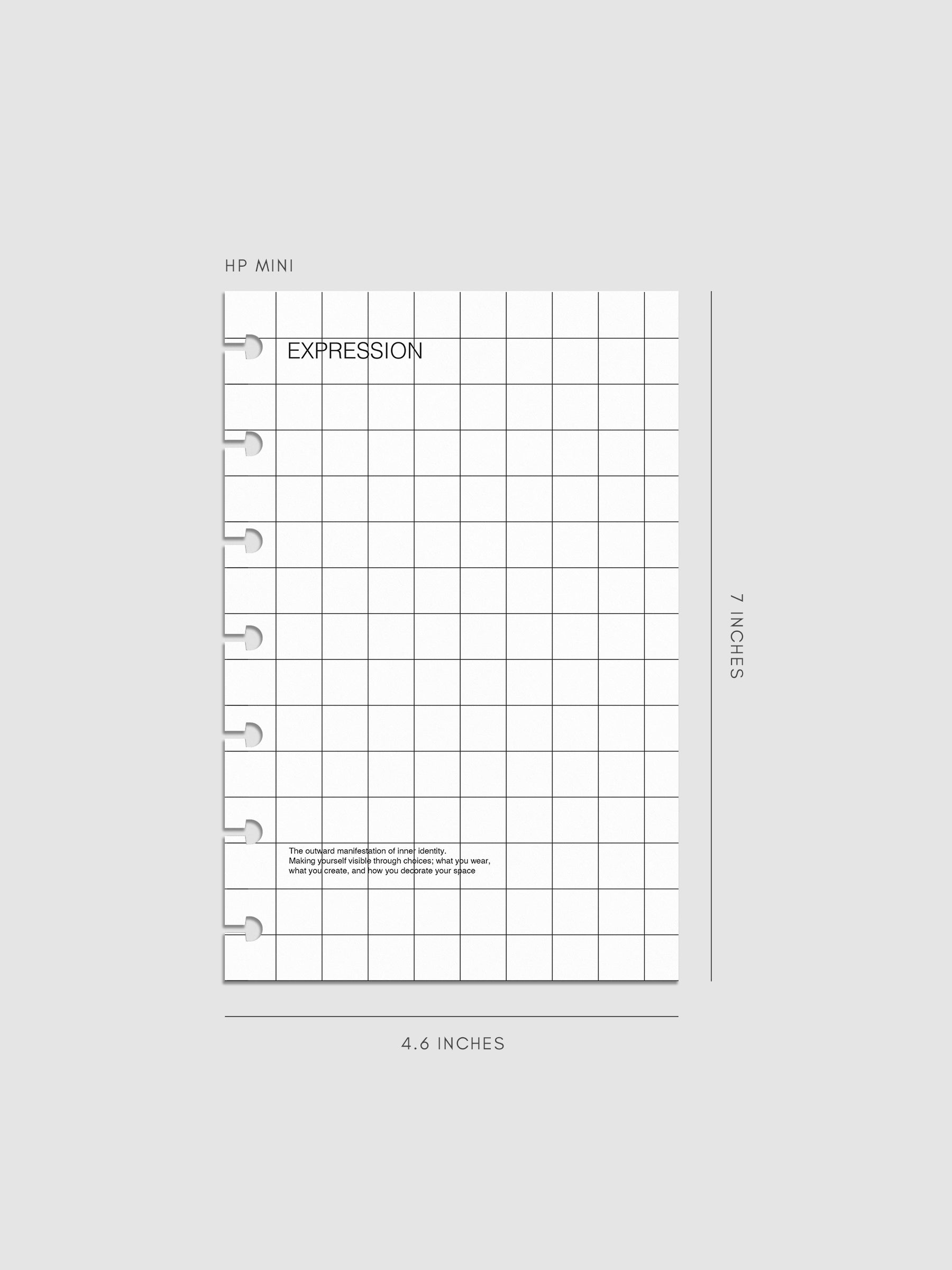 Digital mockup of insert in HP Mini