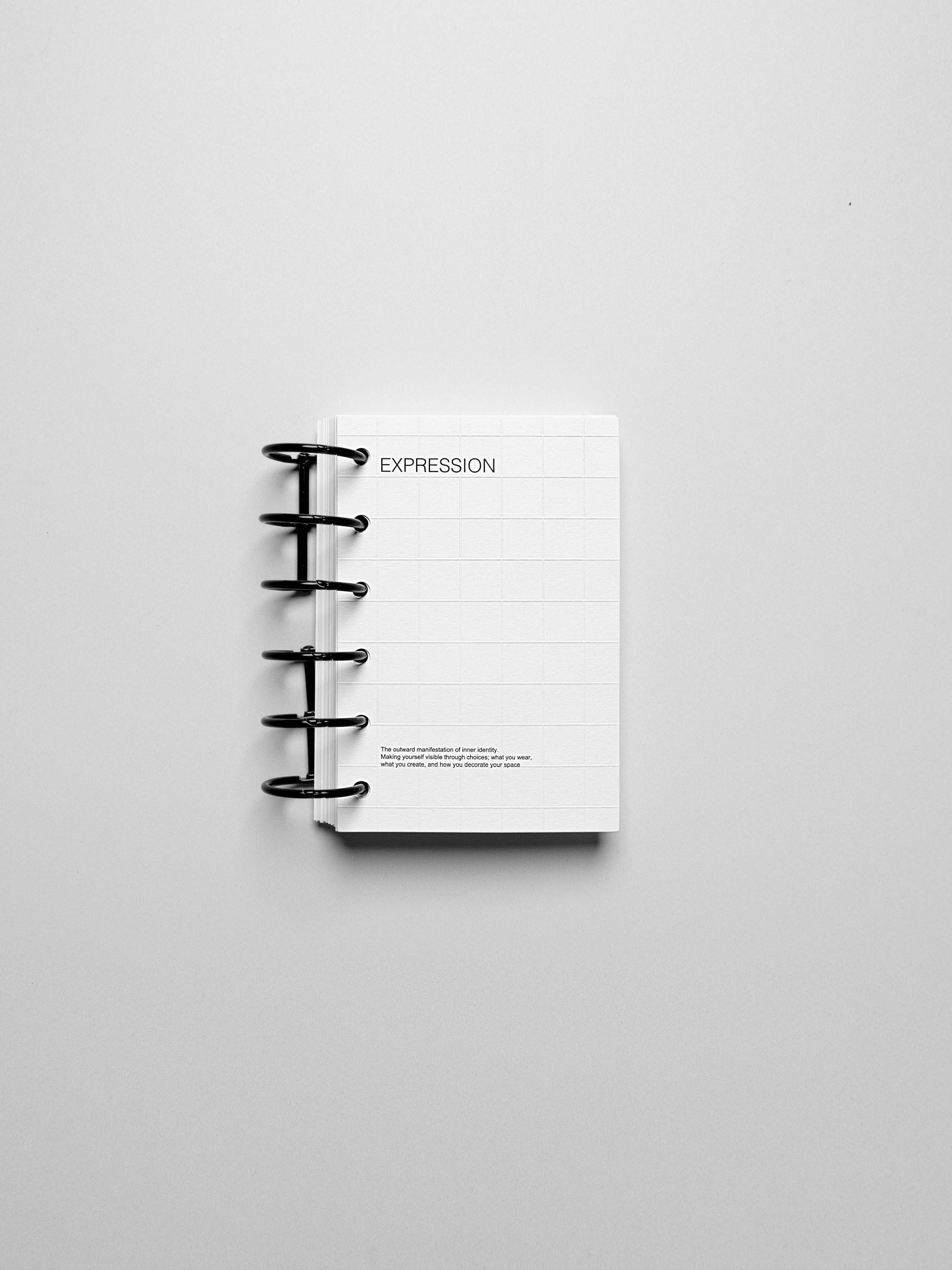 Pocket size planner with the Tile Planner Dashboard, a compact format ready for customization with Square Stickers or planning notes