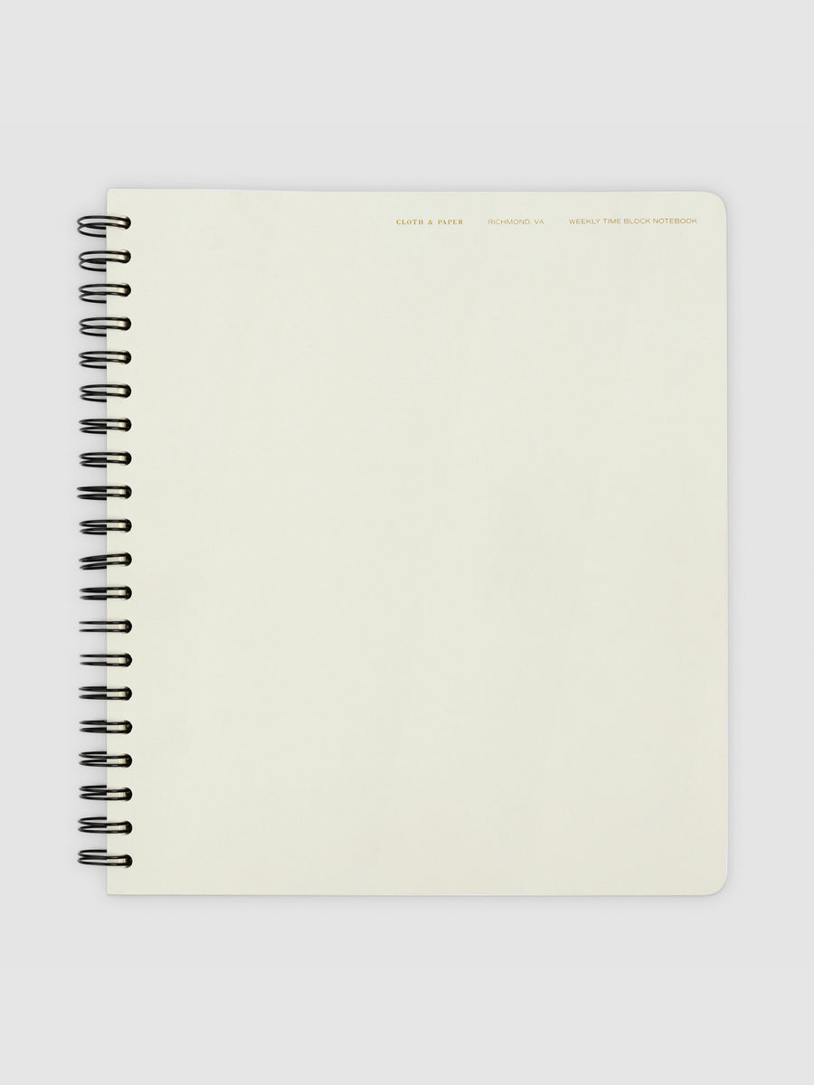 Time Block Notebook | Cloth & Paper – CLOTH & PAPER