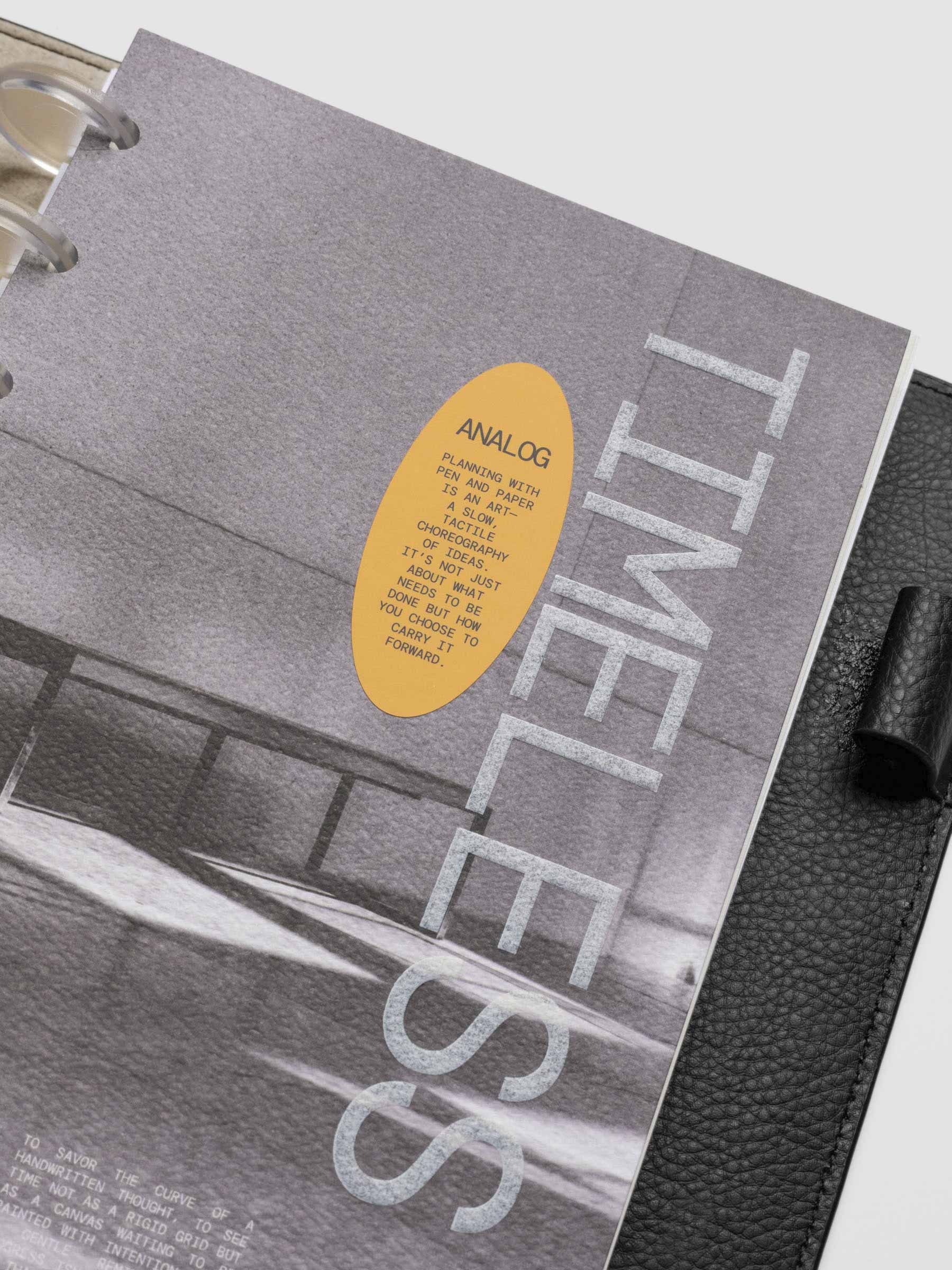 Closeup of Half Letter dashboard displayed on a neutral background.