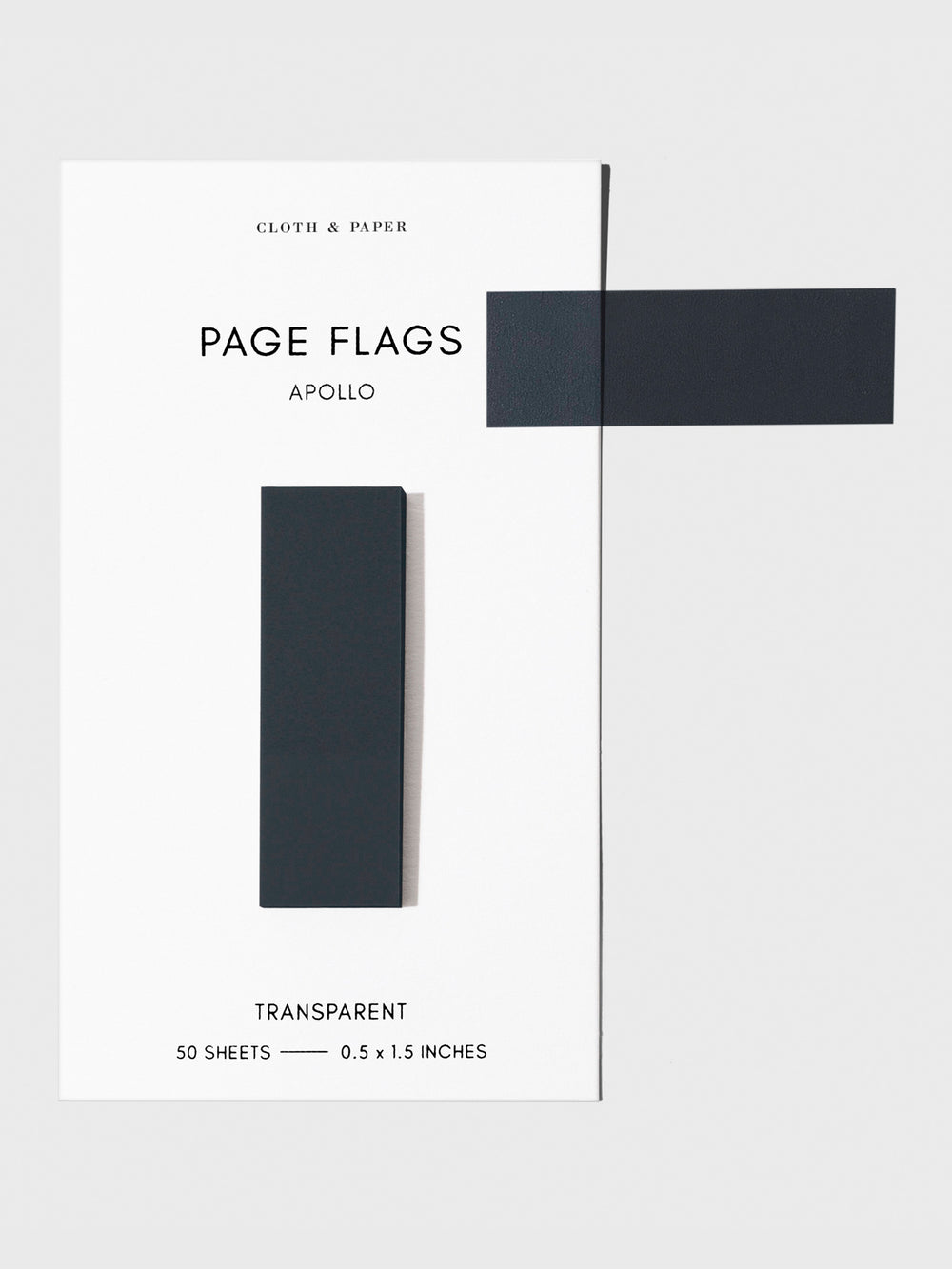 Slim Transparent Page Flags for Books and Planners | Cloth & Paper