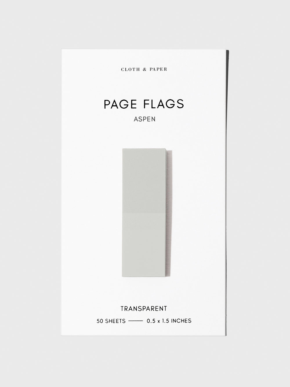 Slim Transparent Page Flags for Books and Planners | Cloth & Paper