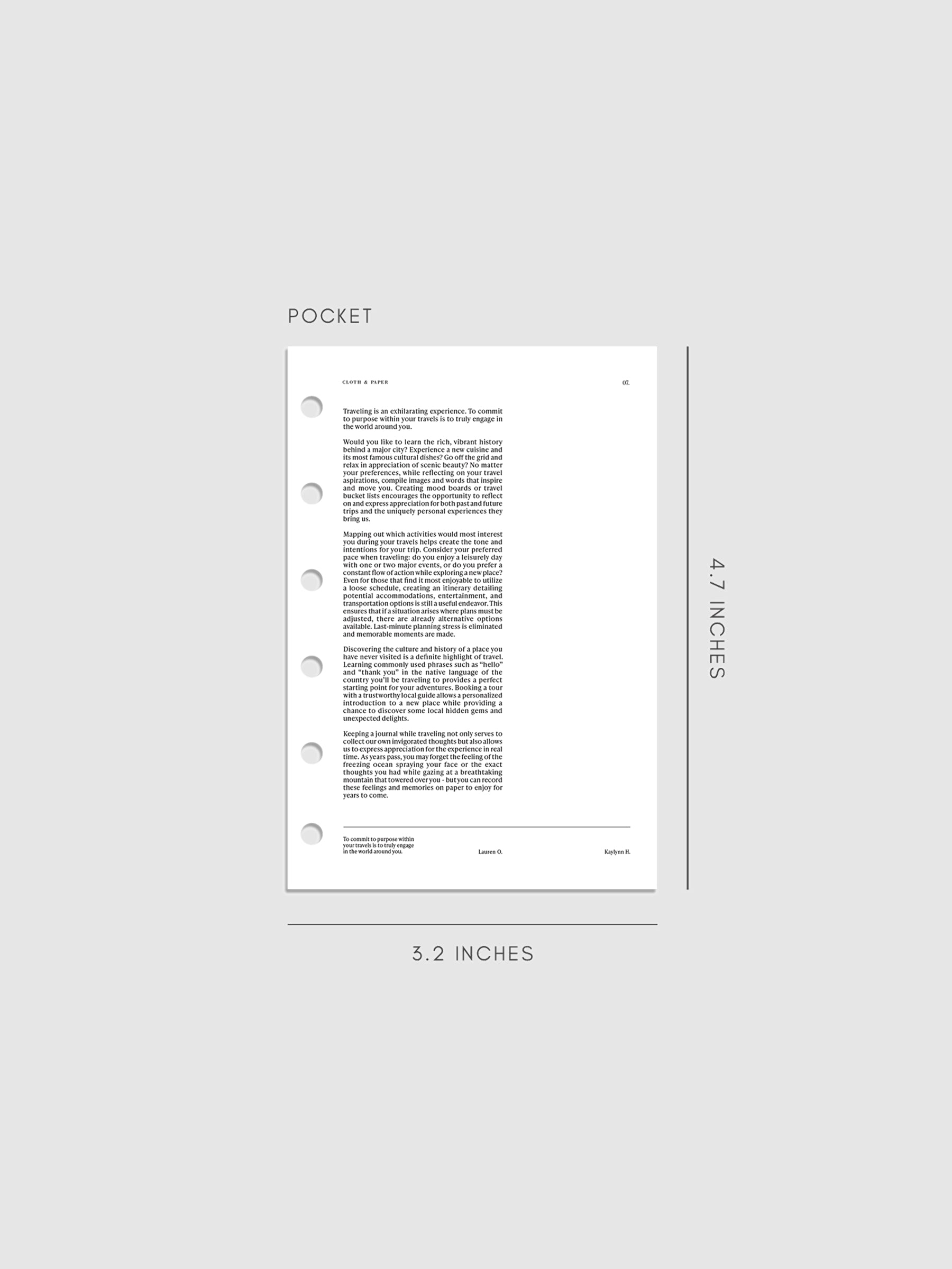 Digital mockup of dashboard in Pocket sizing.