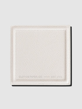 Trinket Tray, Le Blanc, Cloth and Paper. Tray displayed on a neutral background.
