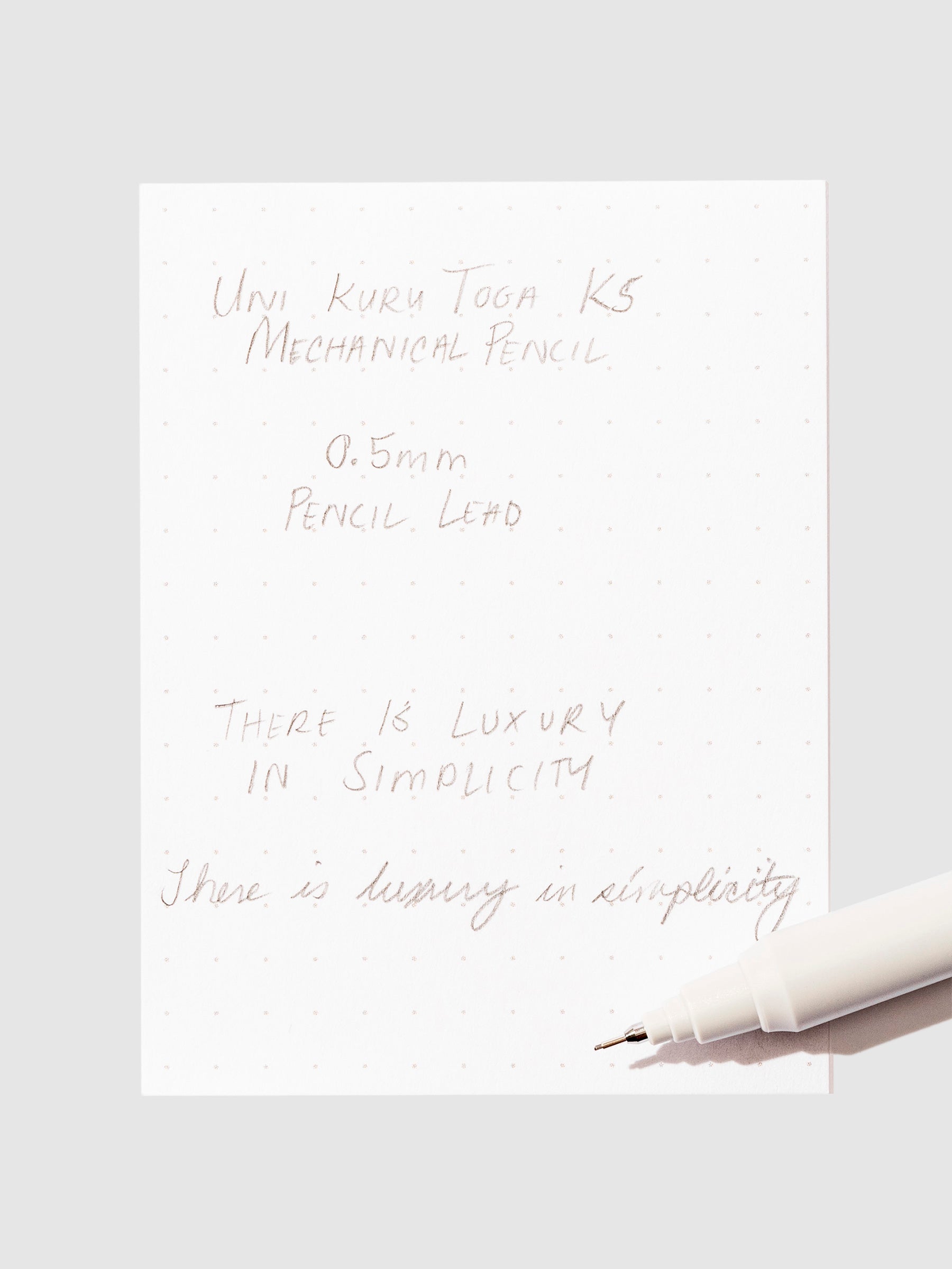 In use pen testing sheet displayed on a neutral background.