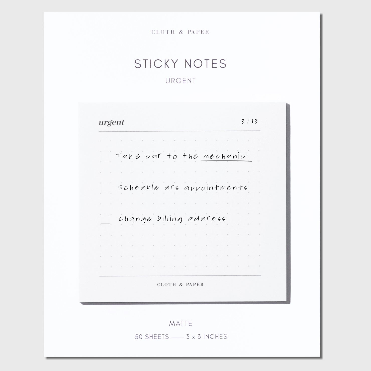 Urgent Sticky Notes | Refreshed Design | Cloth & Paper – CLOTH & PAPER urgent-sticky-notes-refreshed-design-cloth-paper-cloth-paper