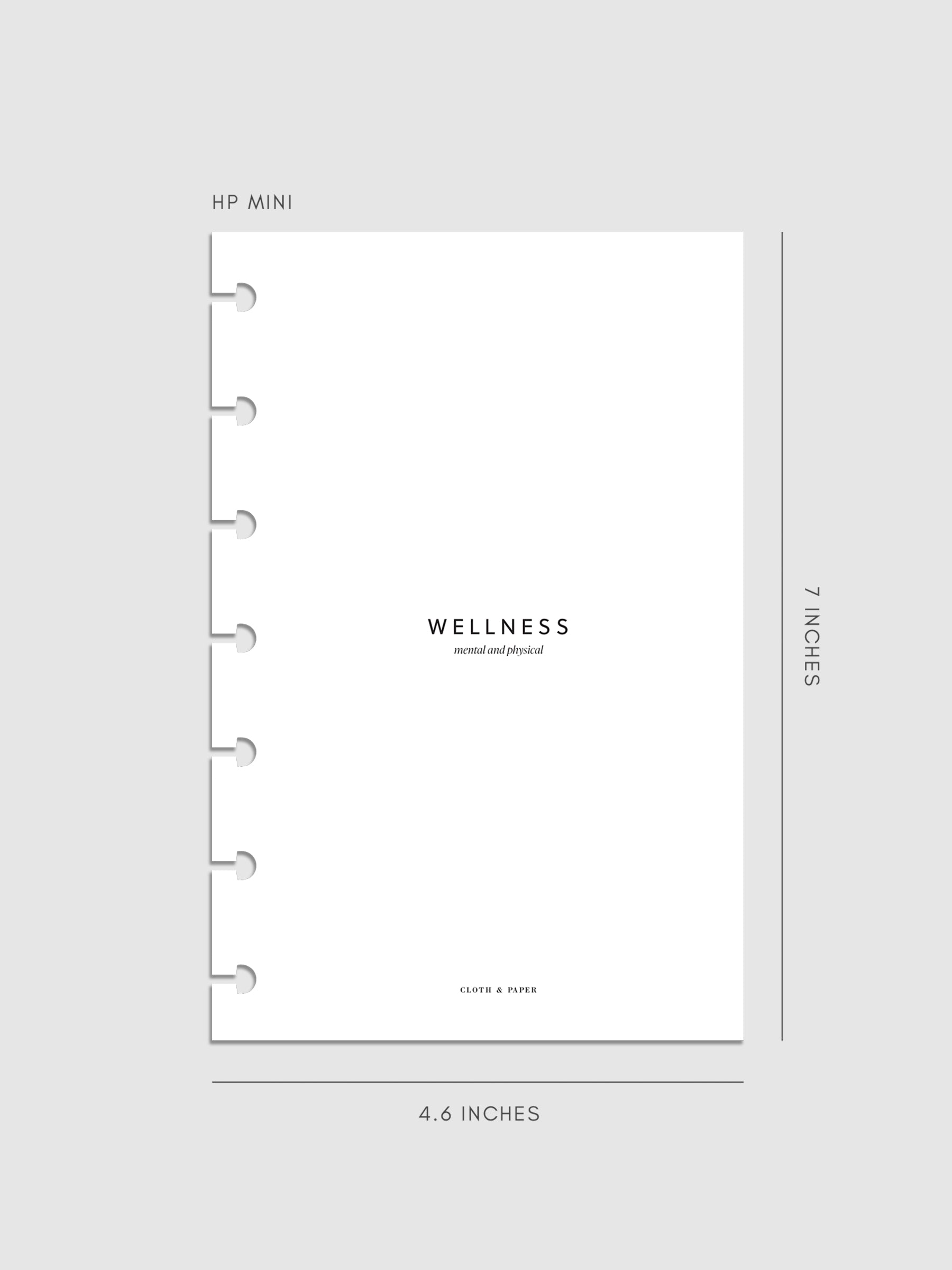 Wellness Section Cover Planner Dashboard