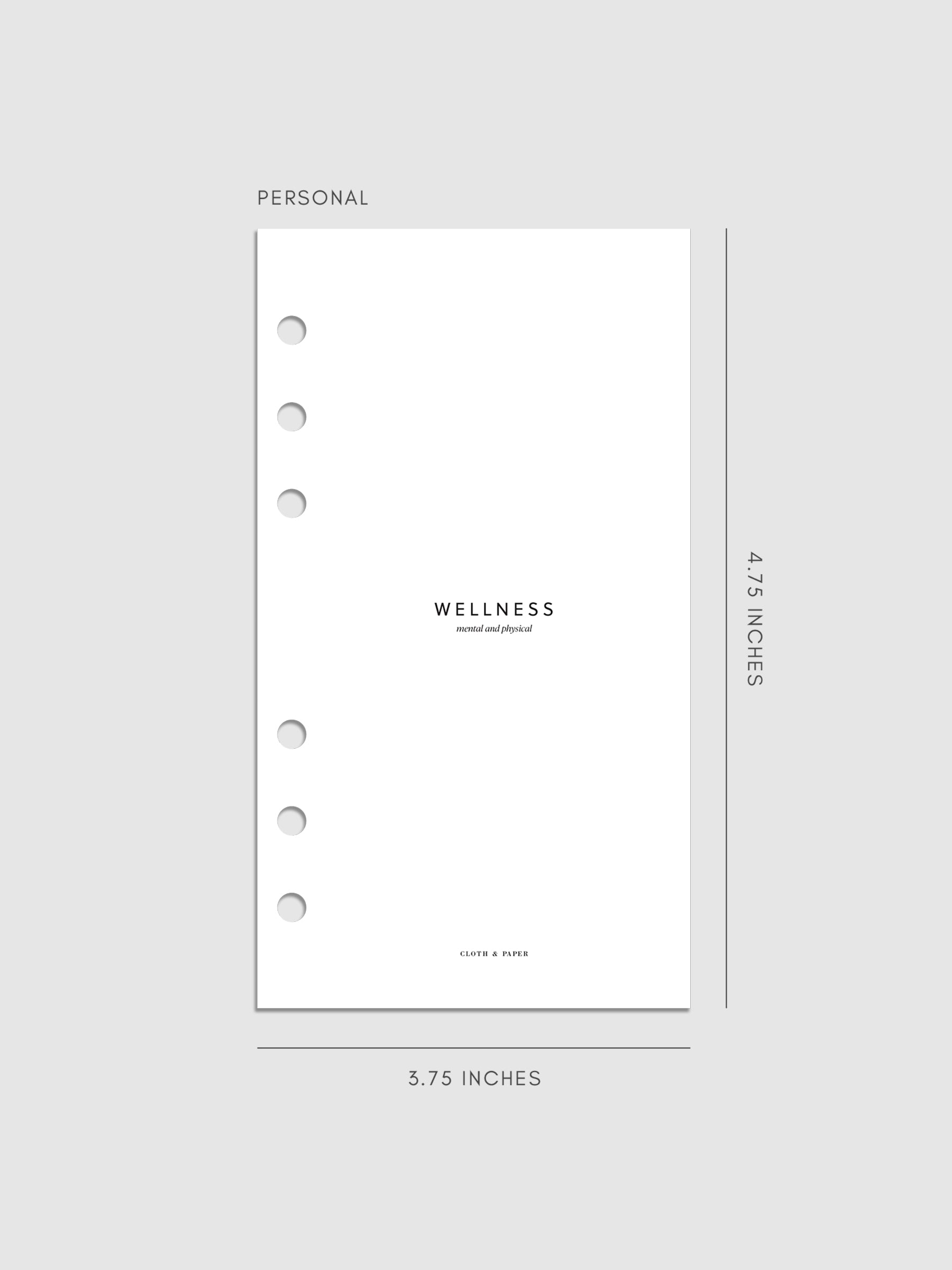 Wellness Section Cover Planner Dashboard