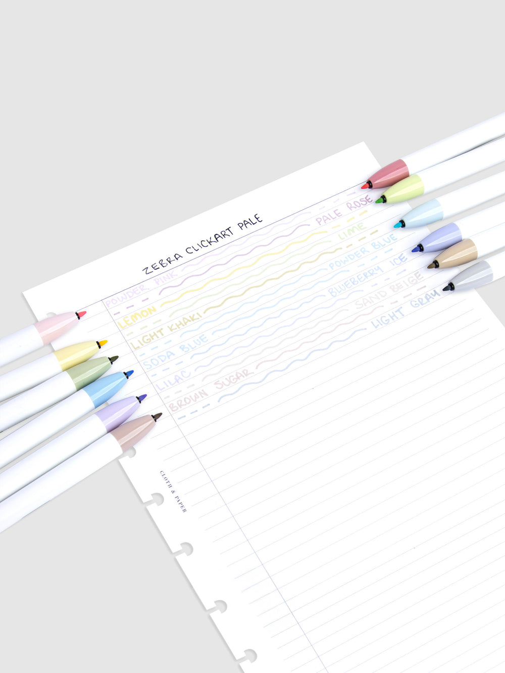 Zebra Clickart Knock Sign Pen | Pastel Collection | Cloth & Paper