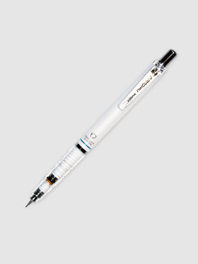 Zebra DelGuard Mechanical Pencil turned to the right against a neutral background.