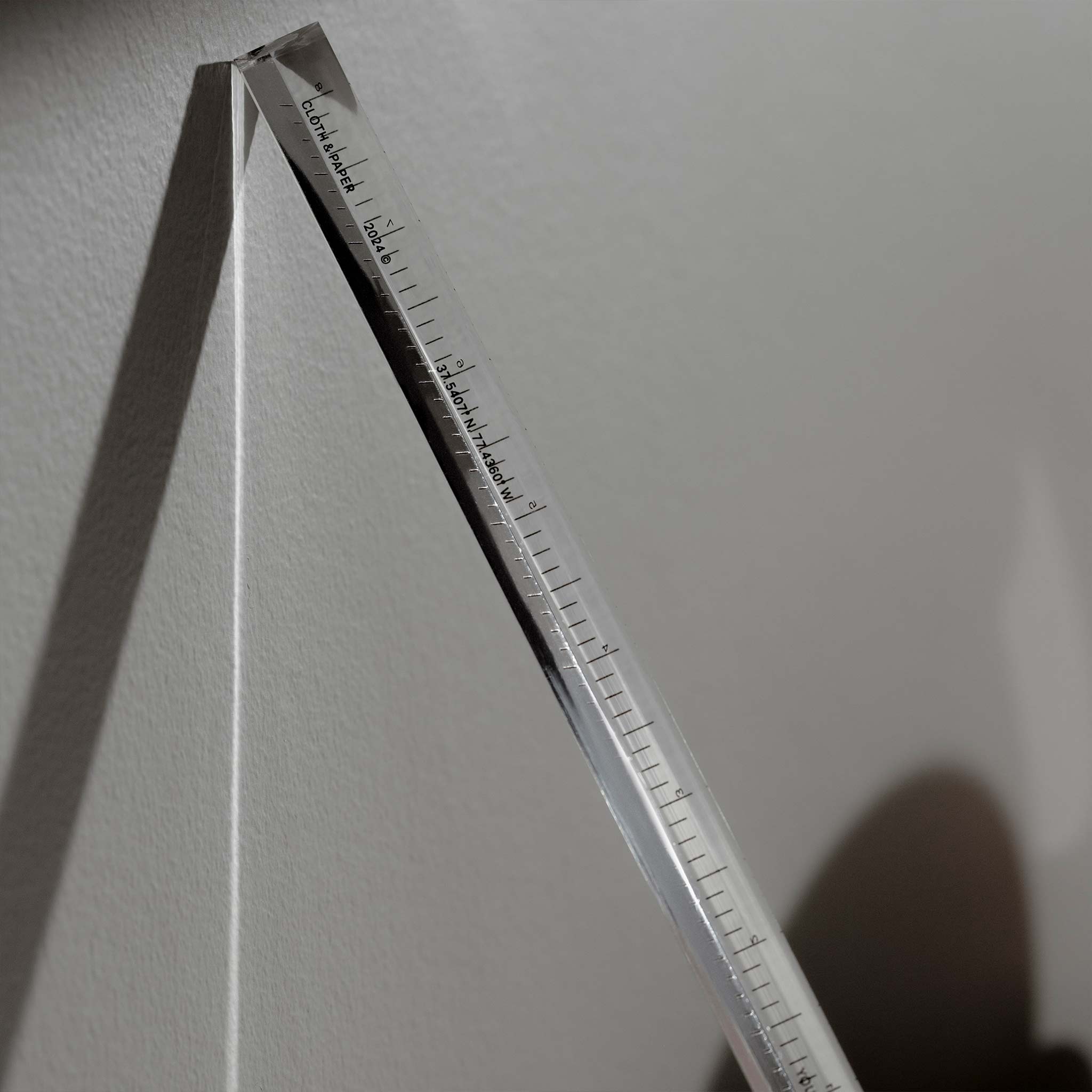 Acrylic Straight Edge Ruler | Cloth & Paper – CLOTH & PAPER