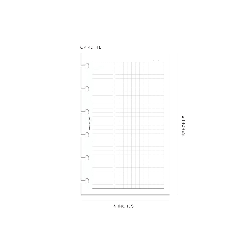 Column Note Taking Planner Insert | Cloth & Paper – CLOTH & PAPER
