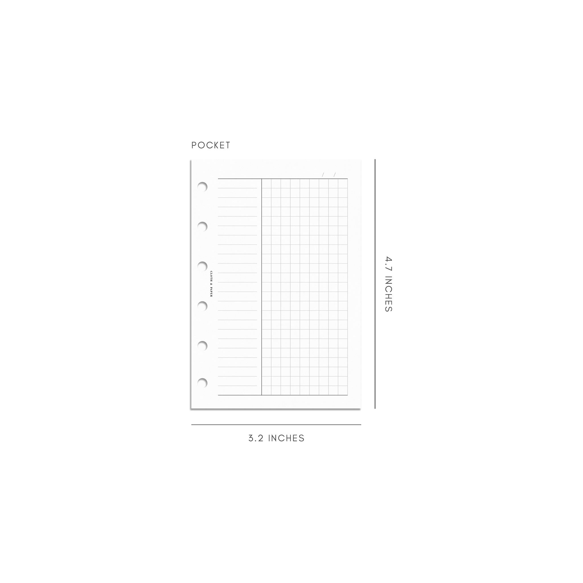 Column Note Taking Planner Insert | Cloth & Paper – CLOTH & PAPER