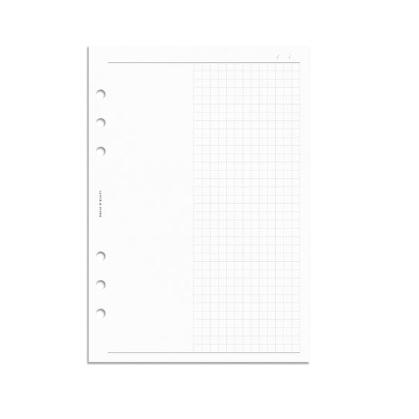 Dot Grid Lined Paper A6 Inserts Printable Writing Paper Blank 