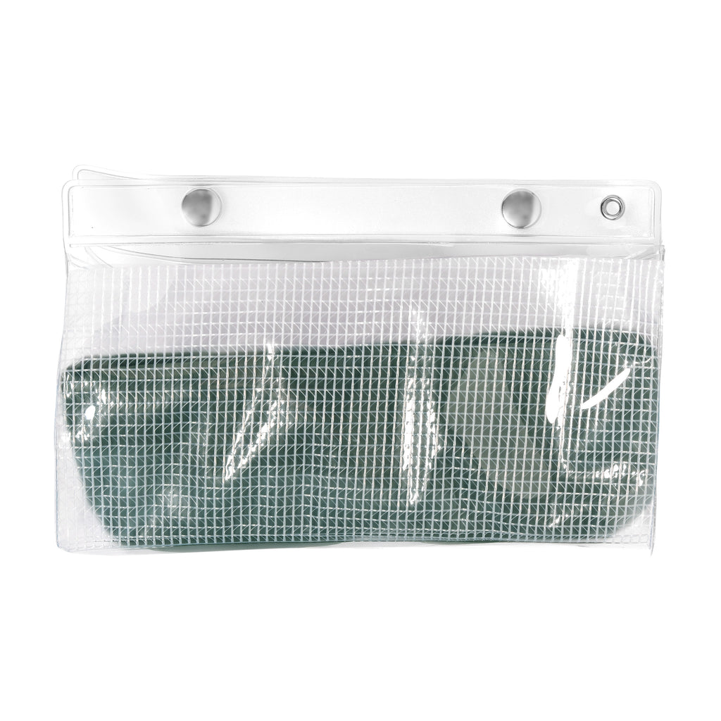 Pouch with Olive liner displayed on a white background.