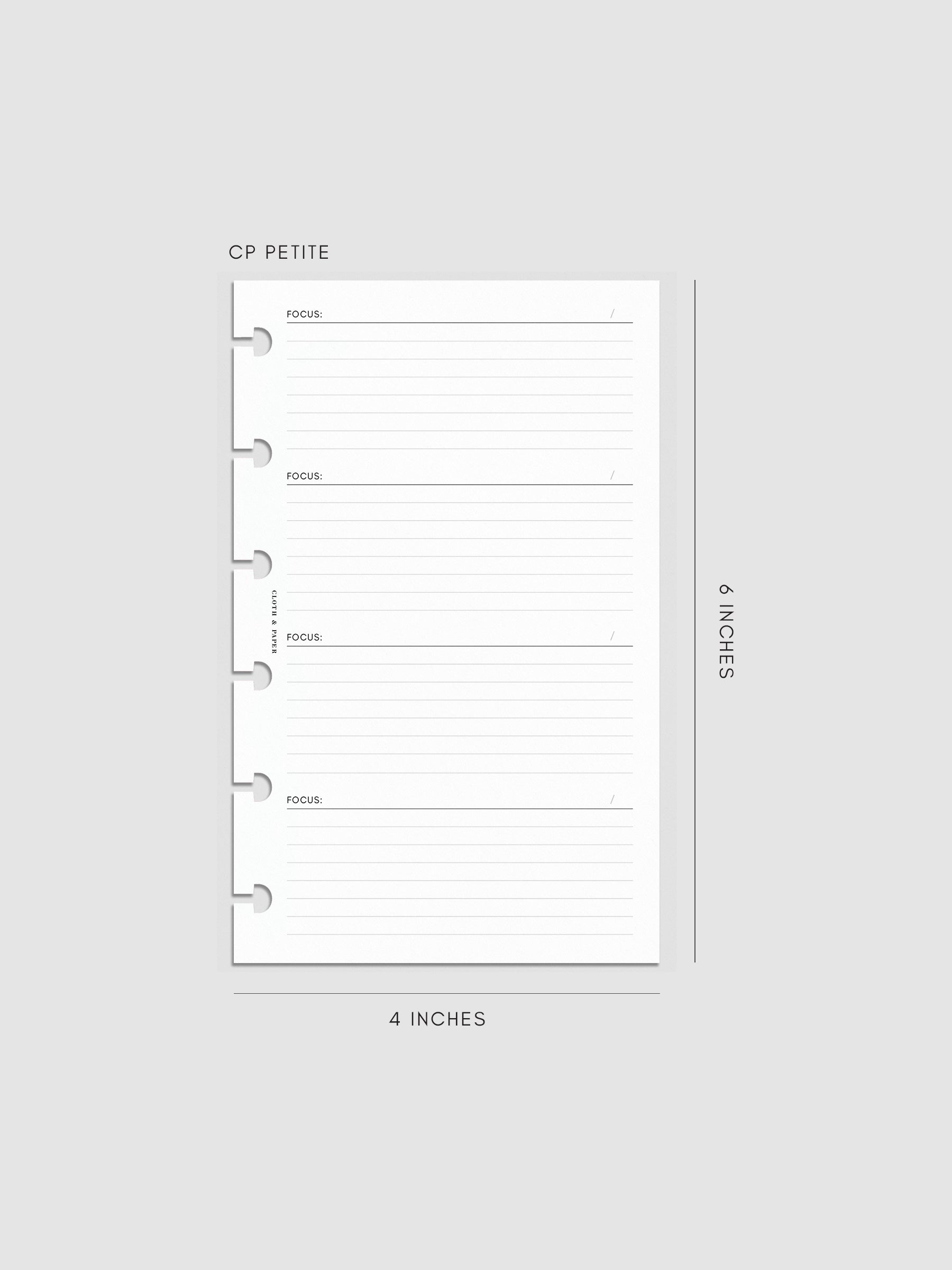 Digital mockup of insert in CP Petite.